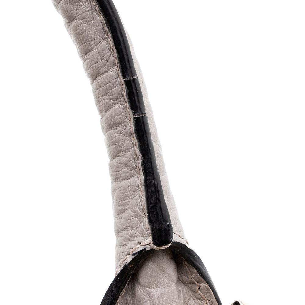 Burberry Embossed Check Leather Dewsbury Tote (SHF-19269)