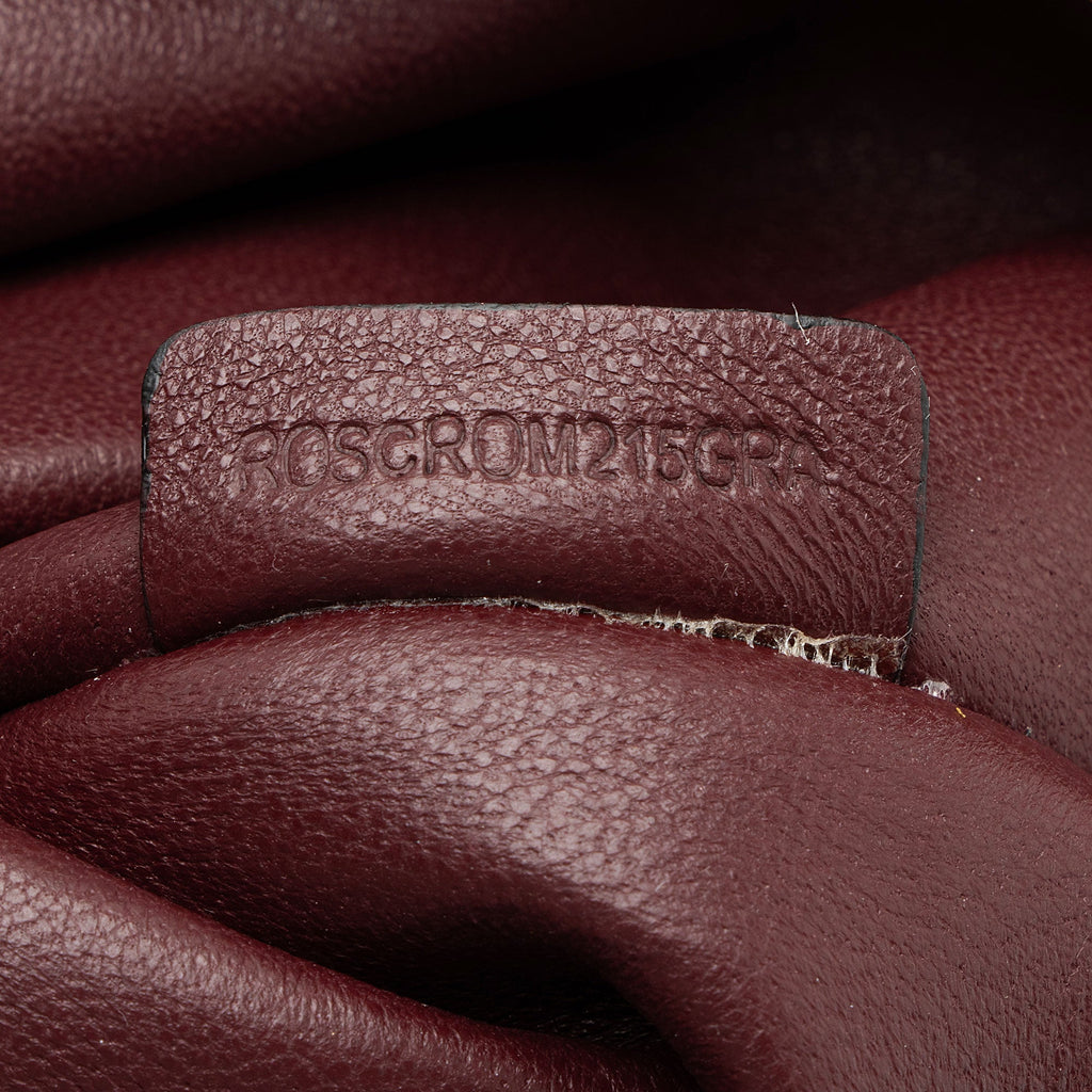 Burberry Embossed Leather Check Canterbury Small Tote