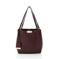 Burberry Embossed Leather Check Canterbury Small Tote