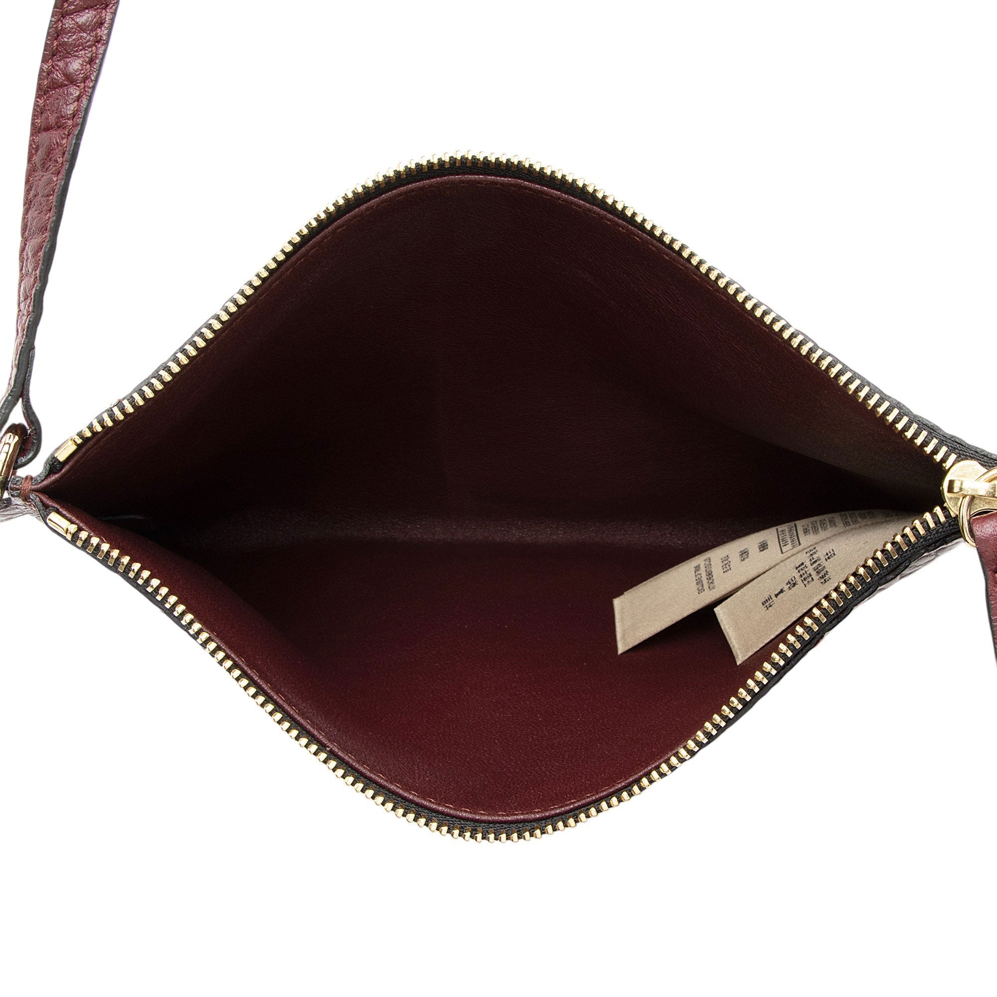 Burberry Embossed Leather Check Canterbury Small Tote