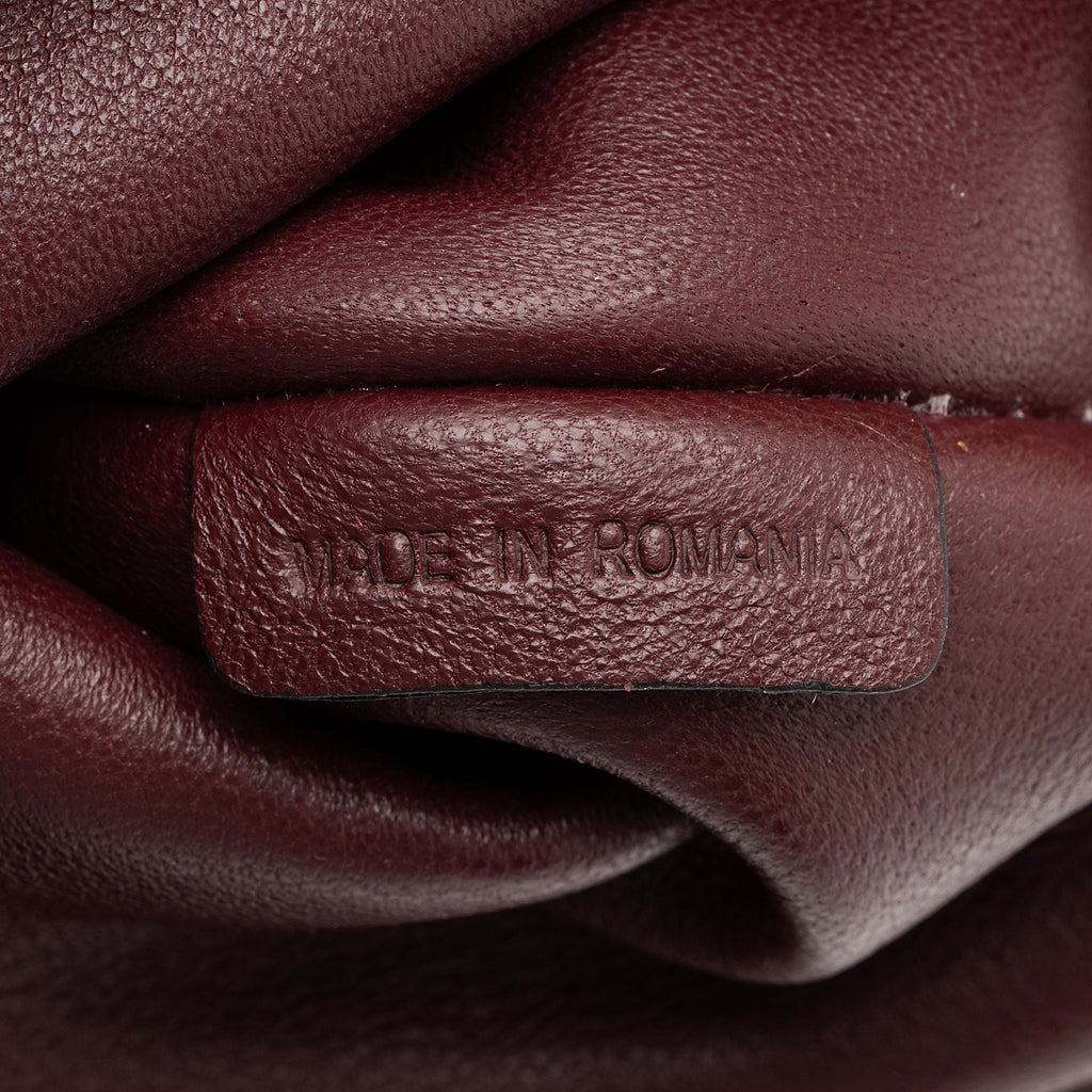 Burberry Embossed Leather Check Canterbury Small Tote