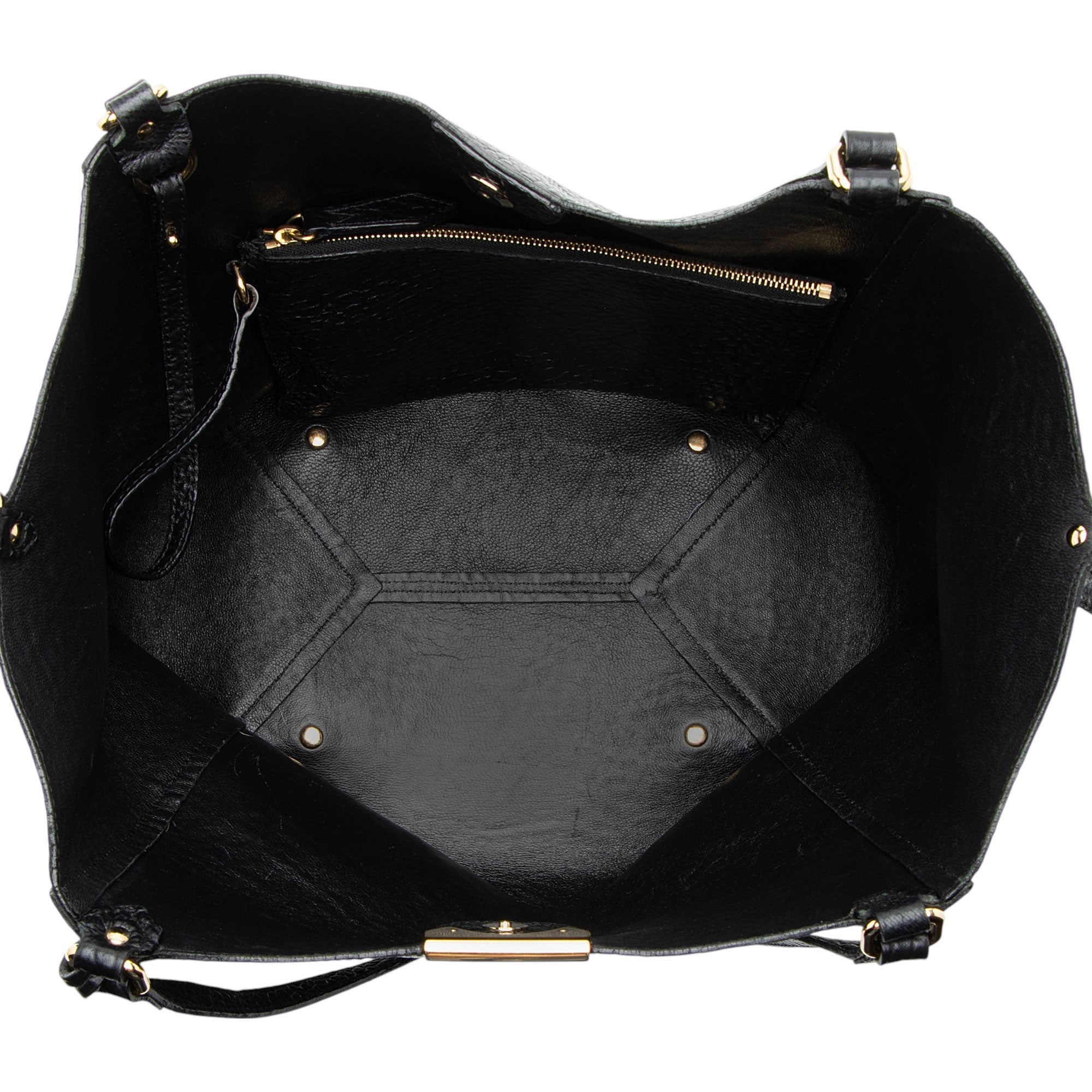 Burberry Embossed Leather Check Canterbury Small Tote