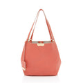 Burberry Embossed Leather Check Canterbury Small Tote