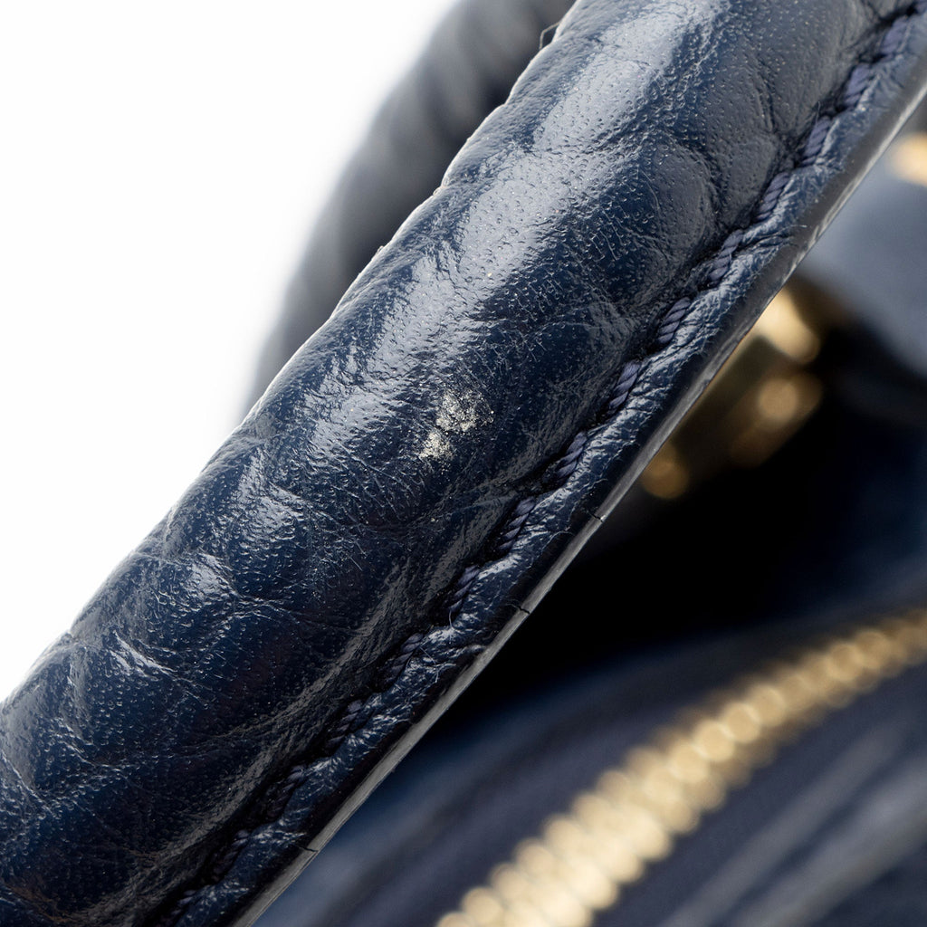 Burberry Embossed Leather Check Dewsbury Tote