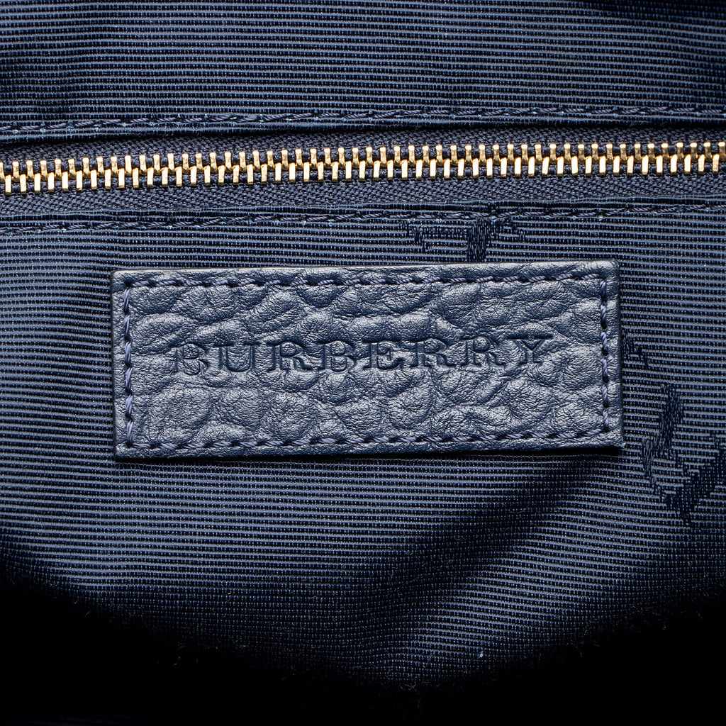 Burberry Embossed Leather Check Dewsbury Tote