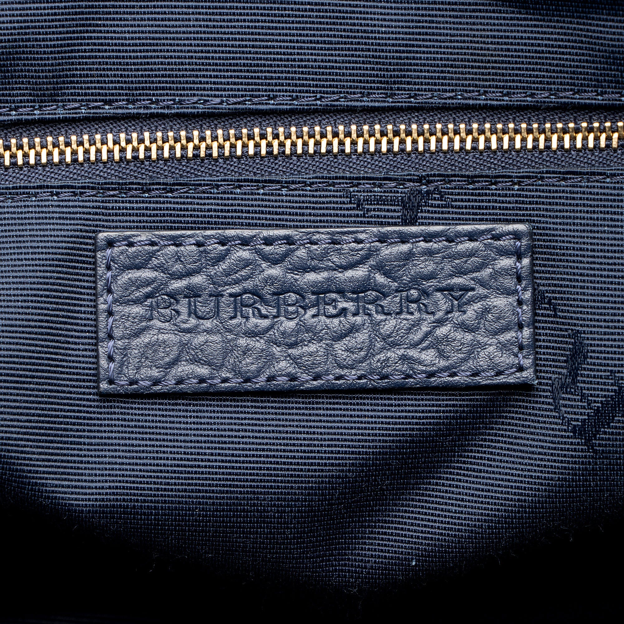Burberry Embossed Leather Check Dewsbury Tote