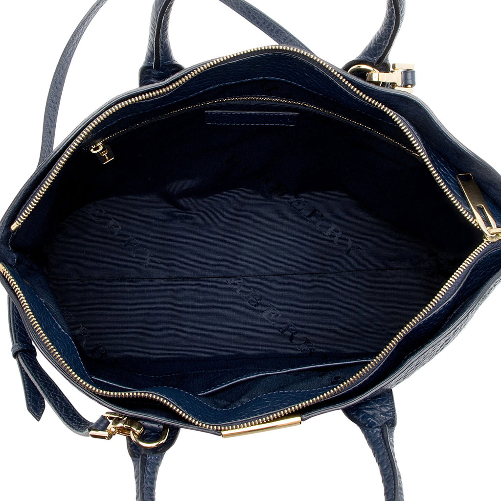 Burberry Embossed Leather Check Dewsbury Tote