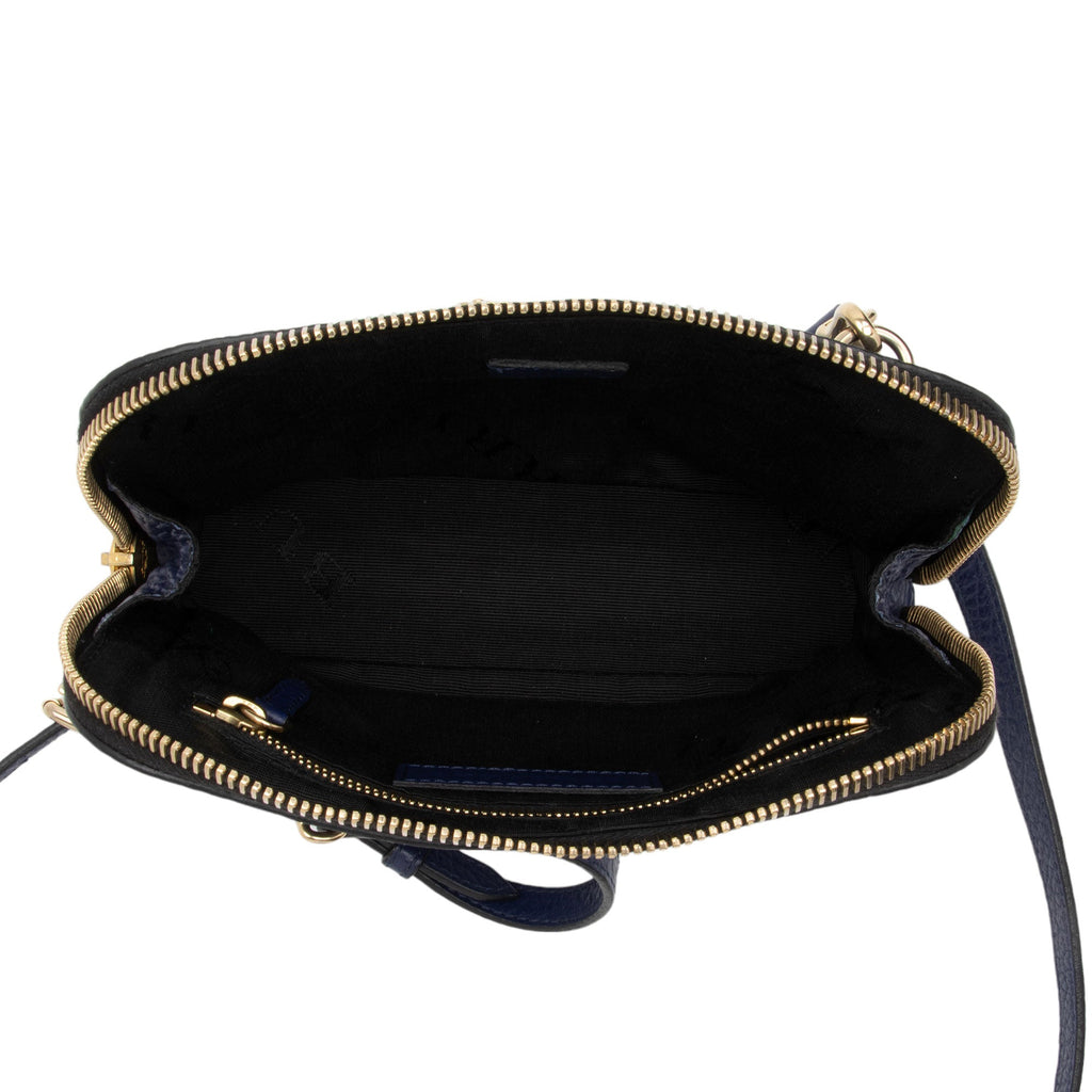 Burberry Embossed Leather Check Harrogate Crossbody (SHF-xJEGv6)