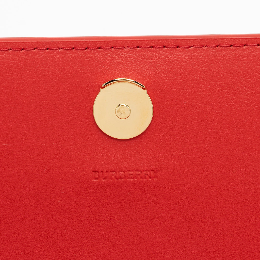 Burberry Embossed Leather Henley Crossbody (SHF-p23TH5)