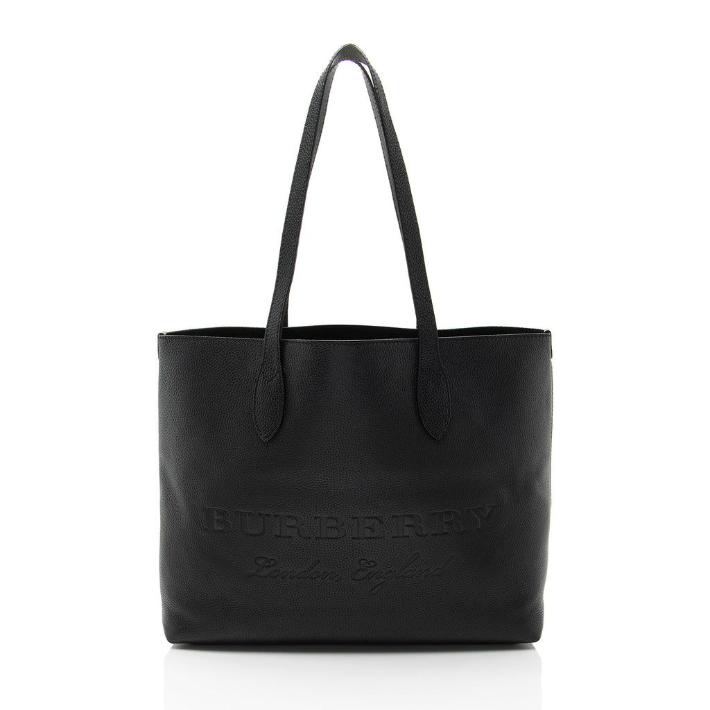 Burberry Embossed Leather Remington Tote