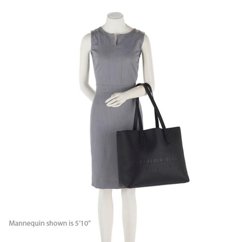 Burberry Embossed Leather Tote (SHF-19039)