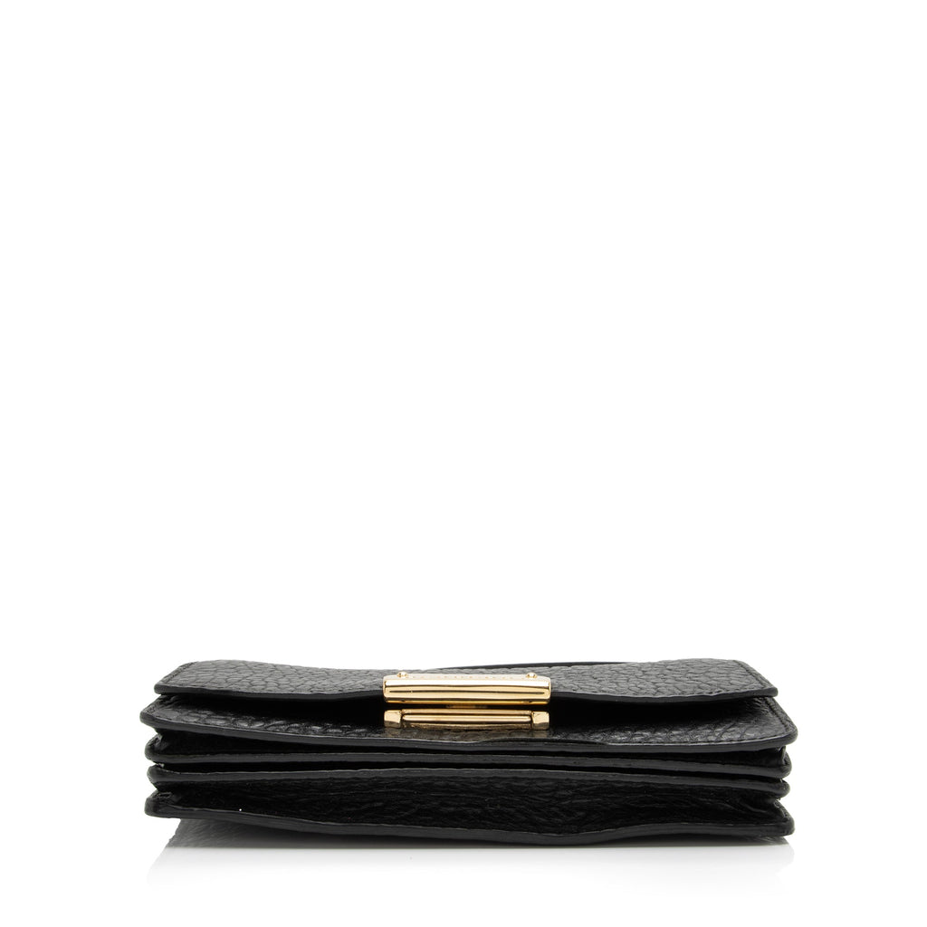 Burberry Grained Leather Madison Wallet on Chain (SHF-23926)