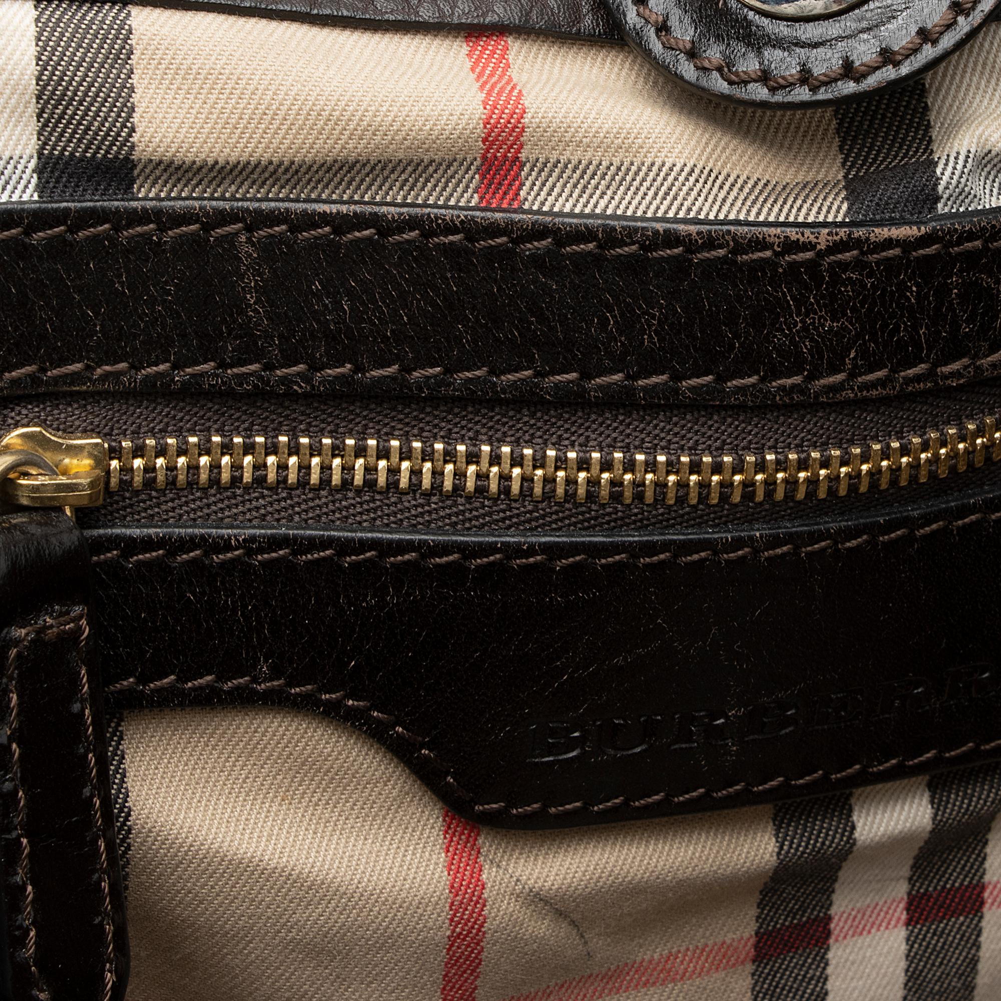 Burberry Grained Leather Canterbury Small Tote (SHF-23799)