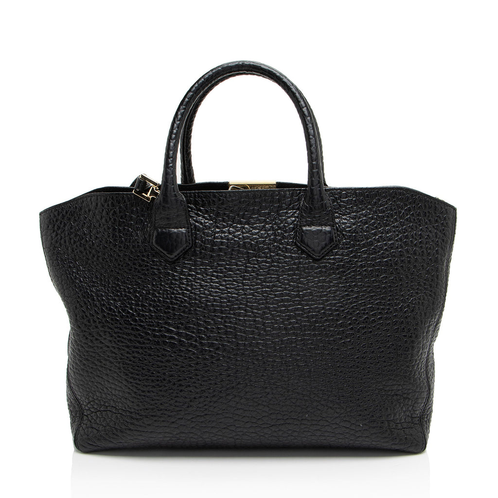 Burberry Grained Leather Dewsbury Tote