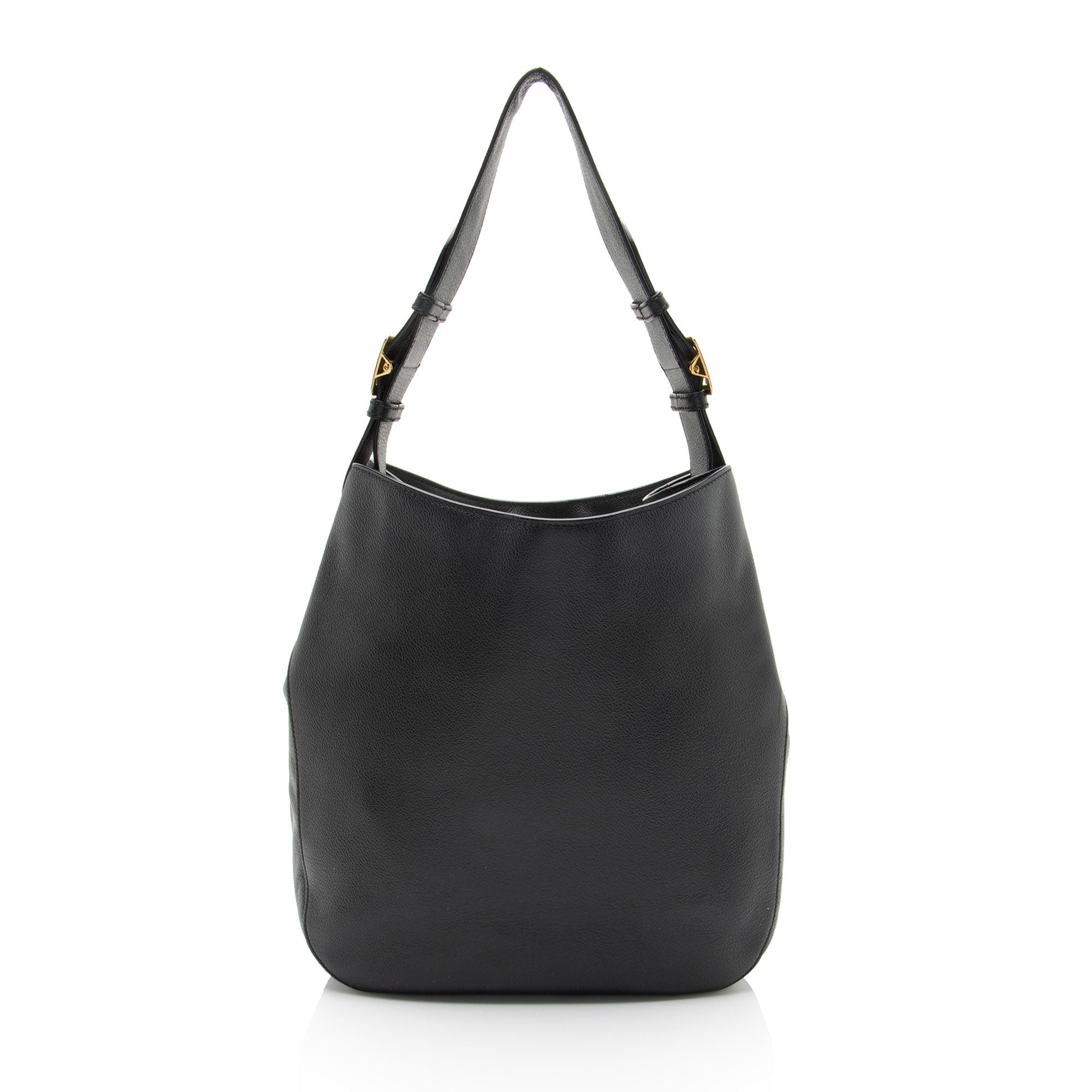 Burberry Grained Leather Elmstone Small Hobo