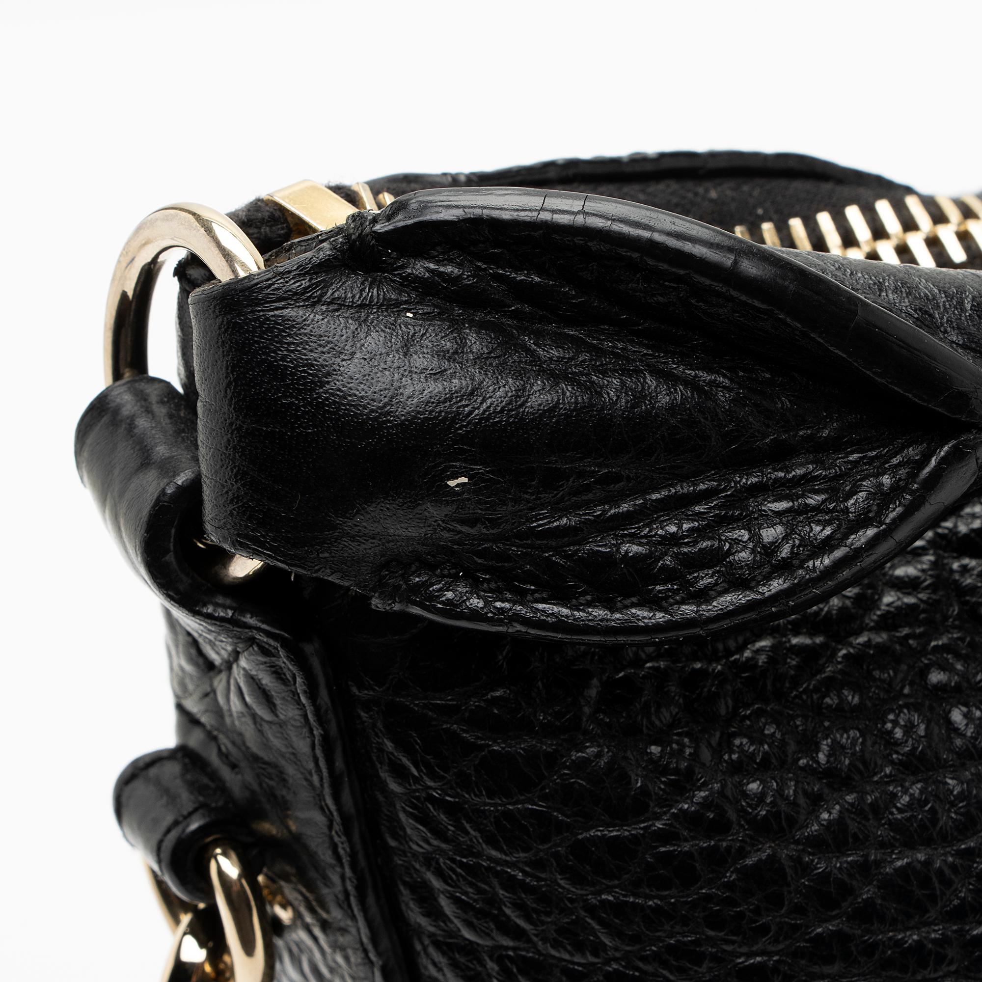 Burberry Grained Leather Ledbury Convertible Hobo (SHF-jy9yzD)