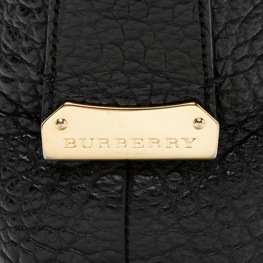 Burberry Grained Leather Ledbury Convertible Hobo (SHF-jy9yzD)