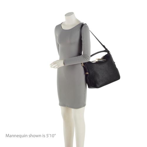 Burberry Grained Leather Ledbury Convertible Hobo (SHF-jy9yzD)