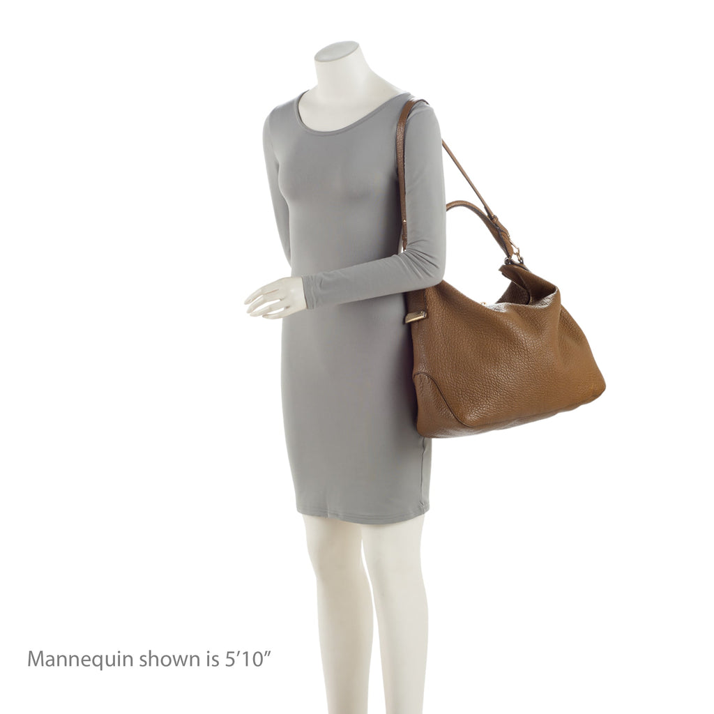 Burberry Grained Leather Ledbury Hobo (SHF-4RlqEs)
