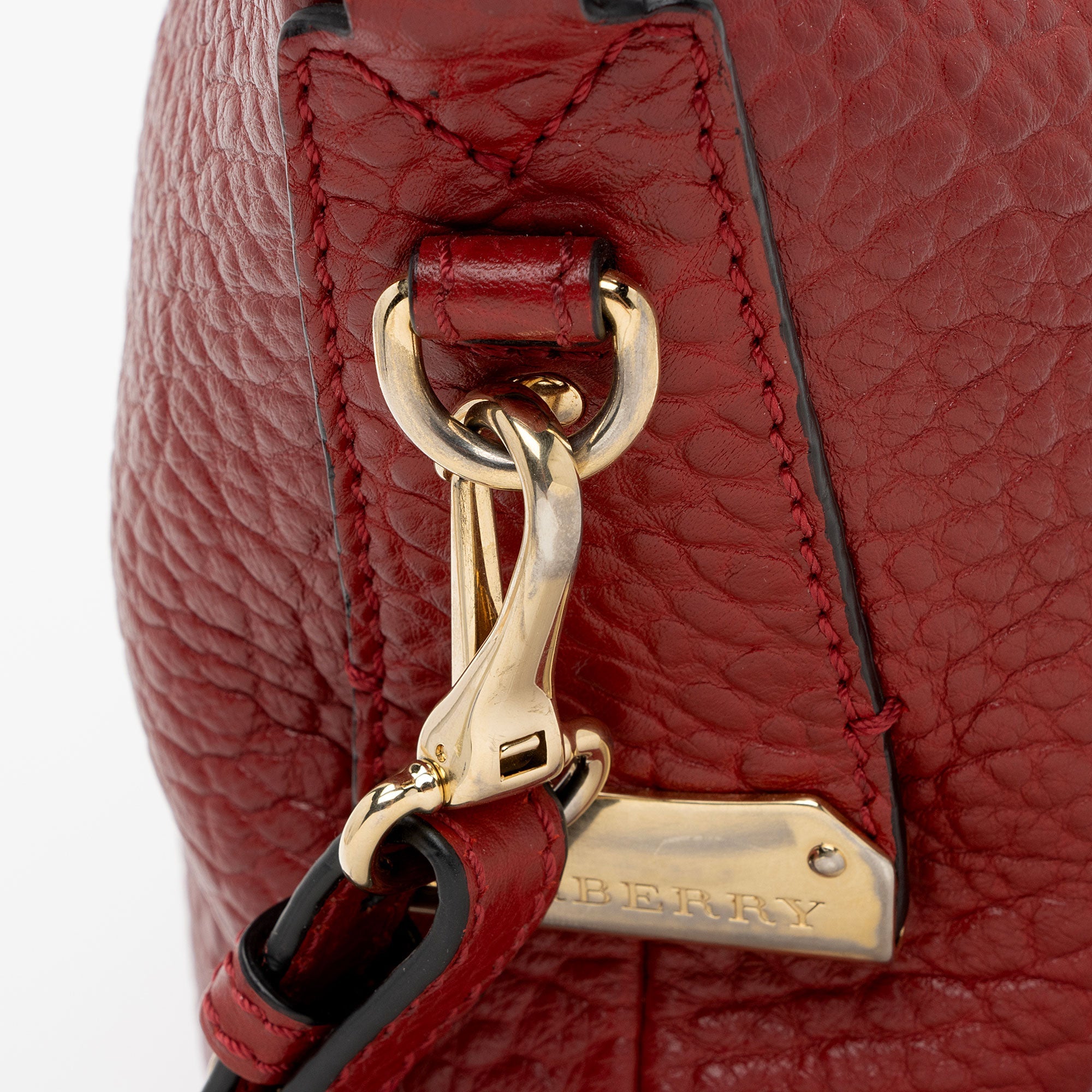 Burberry Grained Leather Ledbury Hobo
