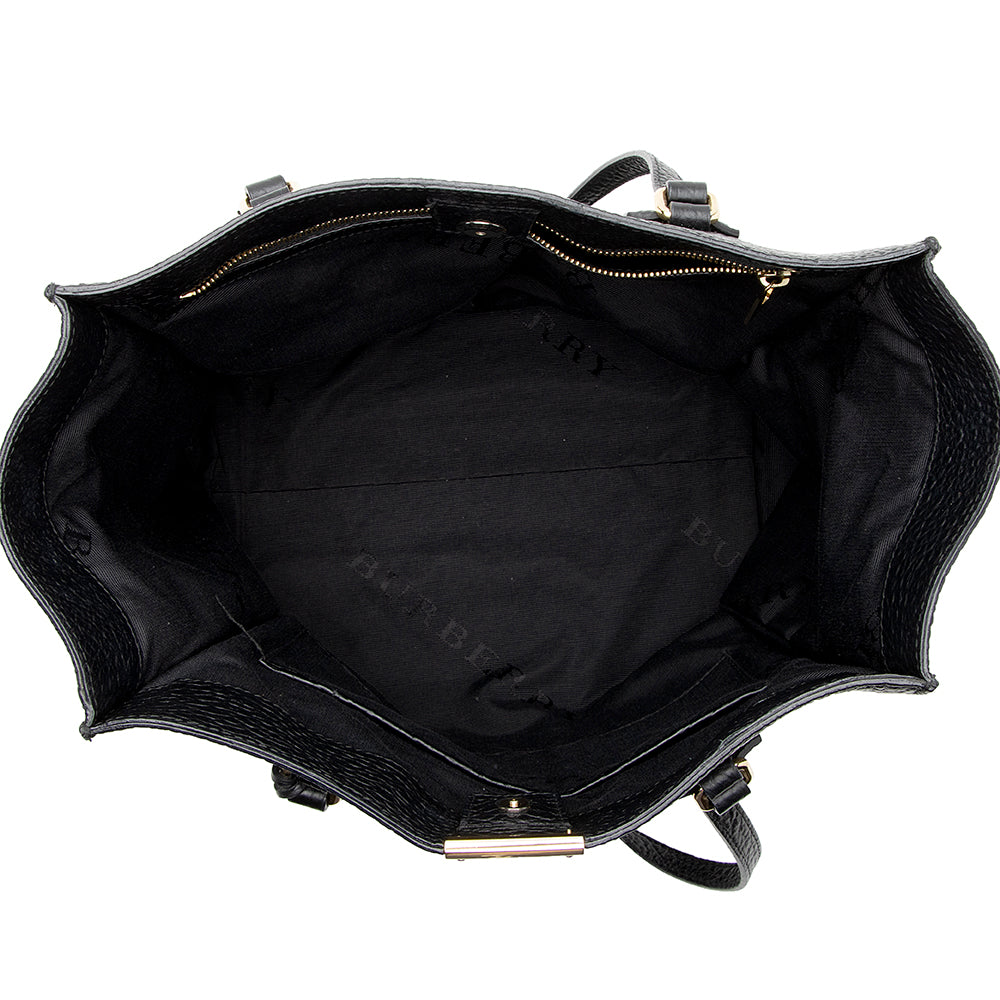 Burberry Grained Leather Woodbury Tote (SHF-18199)