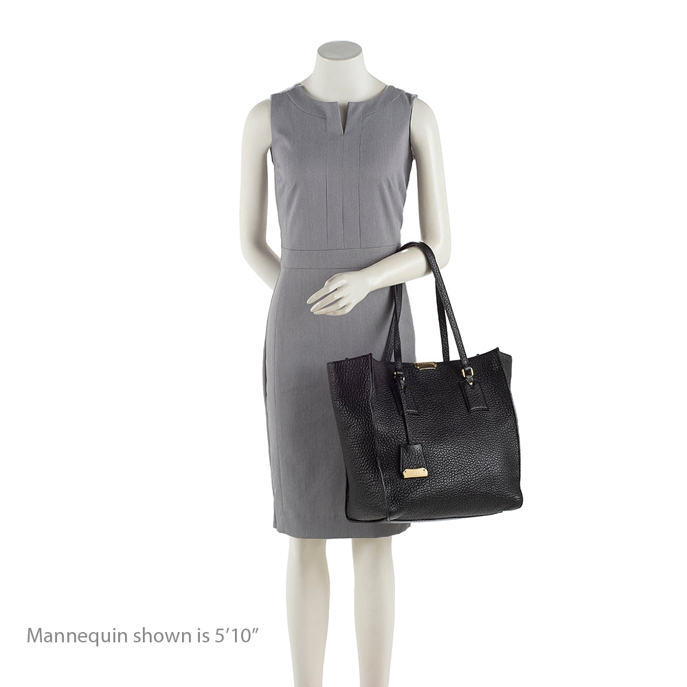Burberry Grained Leather Woodbury Tote (SHF-18199)