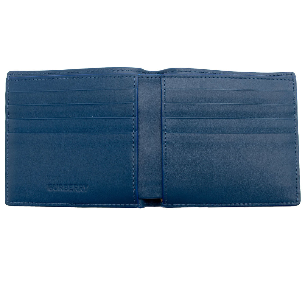 Burberry Embossed Grainy Calfskin  Bi-Fold Wallet (SHF-eDYuMU)