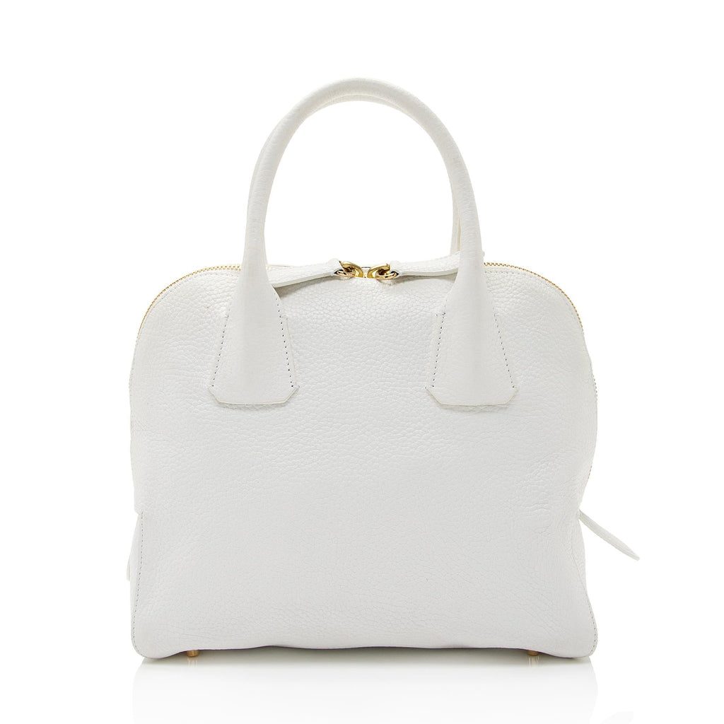 Burberry Grainy Calfskin Greenwood Small Bowling Bag (SHF-l6CAoI)