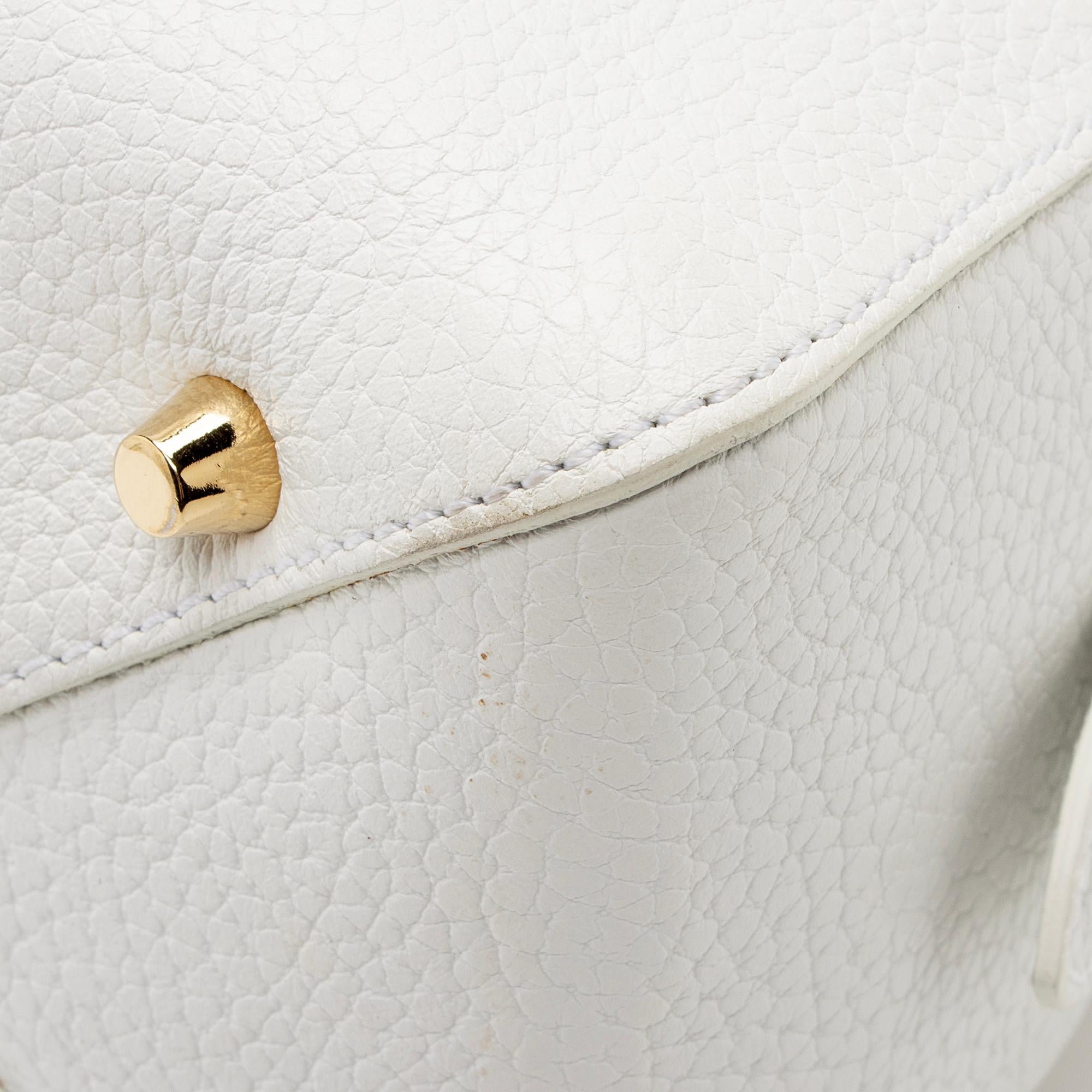 Burberry Grainy Calfskin Greenwood Small Bowling Bag (SHF-l6CAoI)