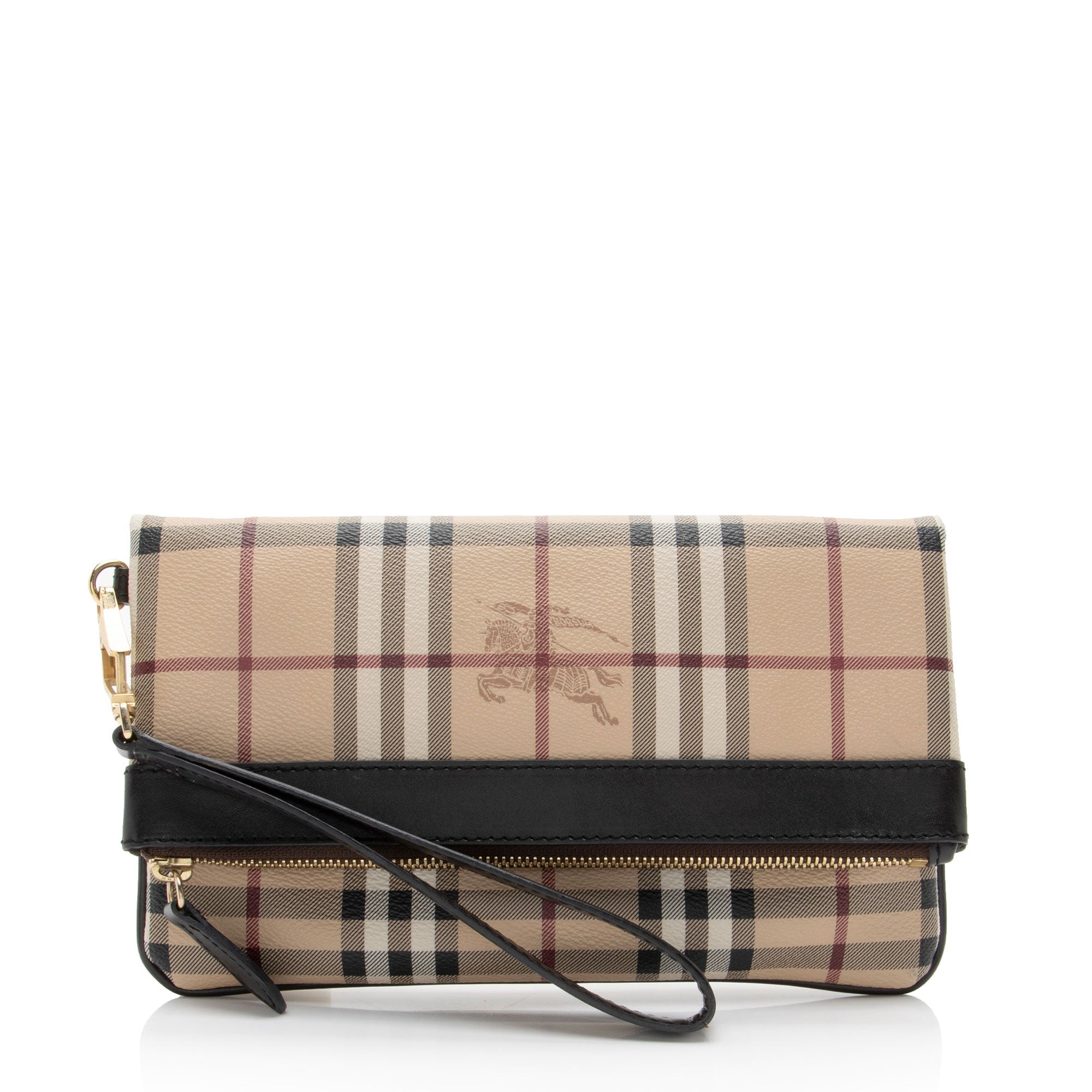 Burberry Haymarket Check Adeline Clutch