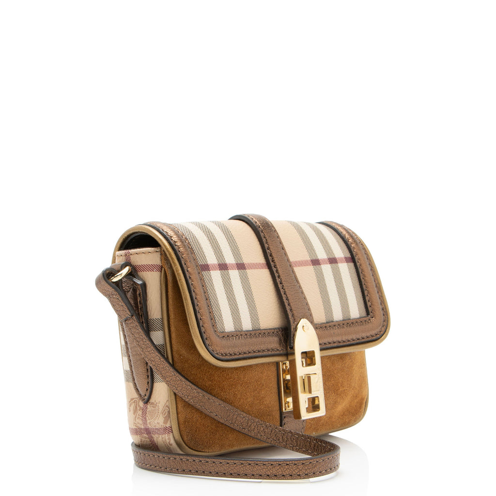 Burberry Haymarket Check Berkeley Mini Crossbody