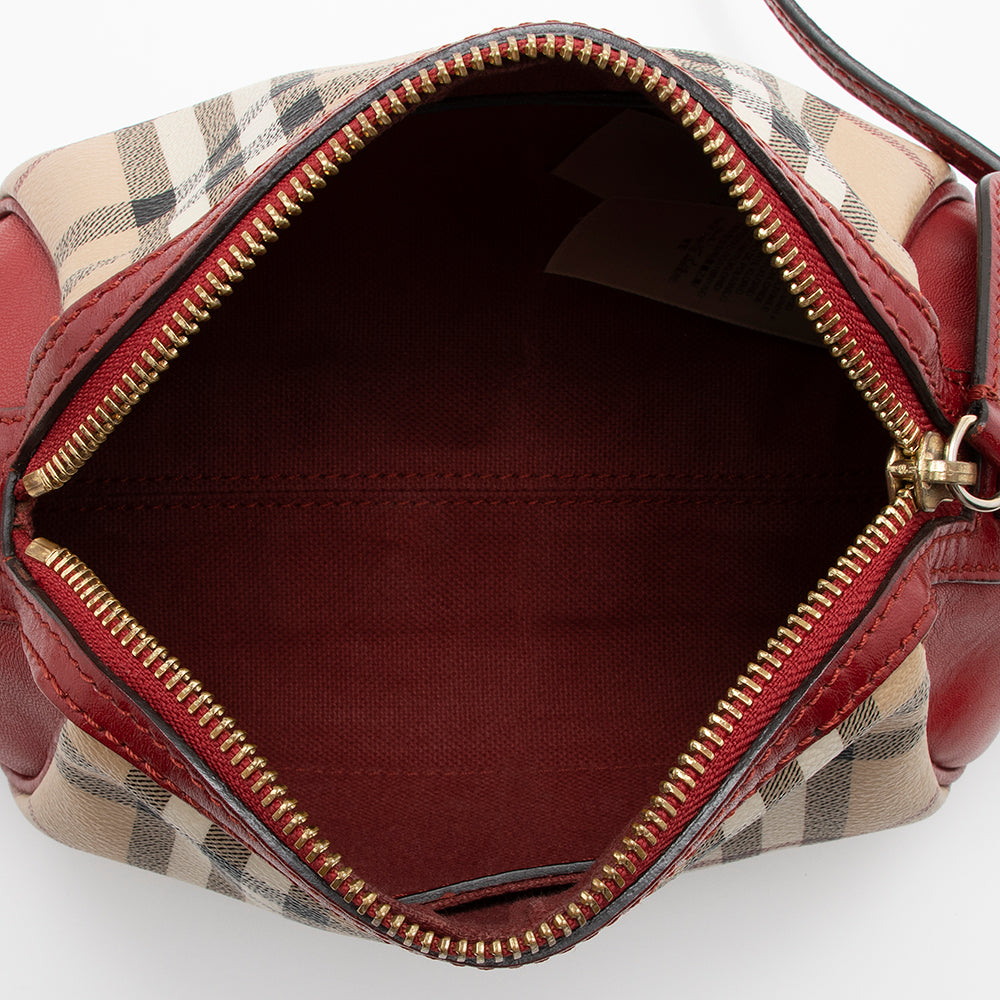 Burberry Haymarket Check Blazi Mini Crossbody Bag (SHF-13547)