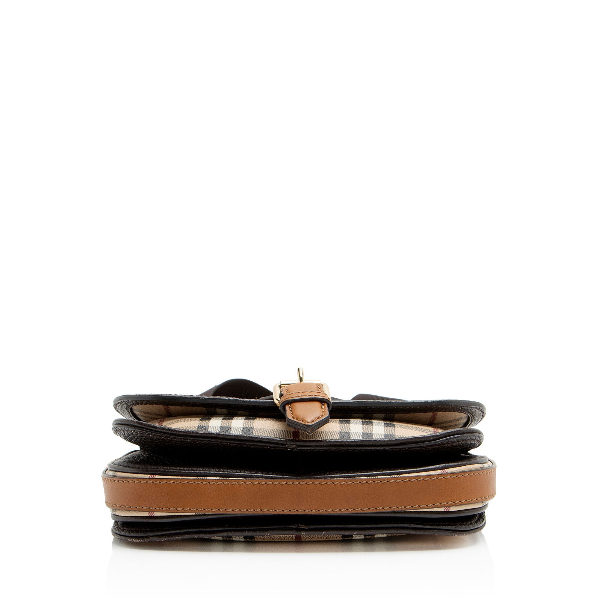 Burberry Haymarket Check Buckle Messenger (SHF-5qIRC7)
