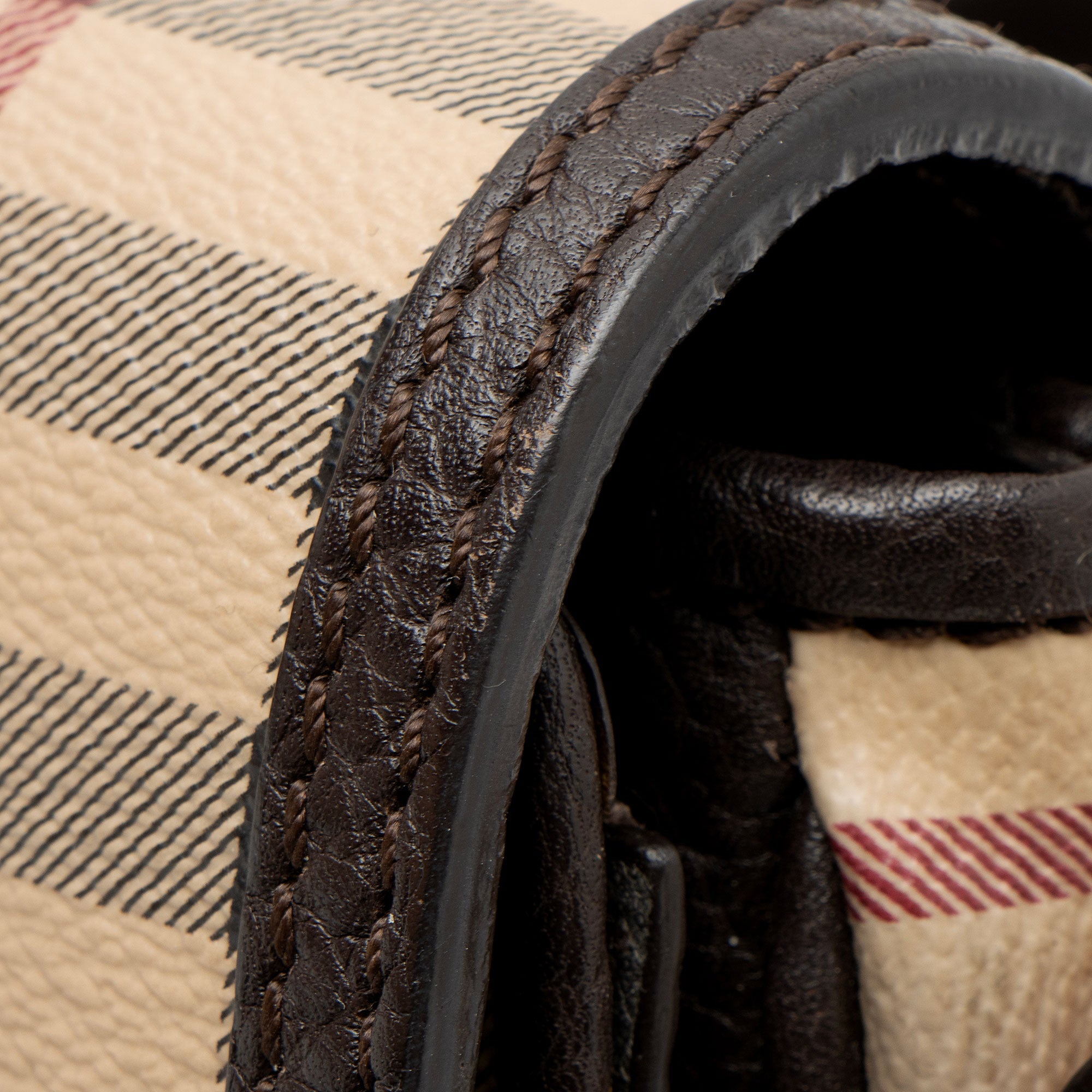 Burberry Haymarket Check Buckle Messenger (SHF-5qIRC7)