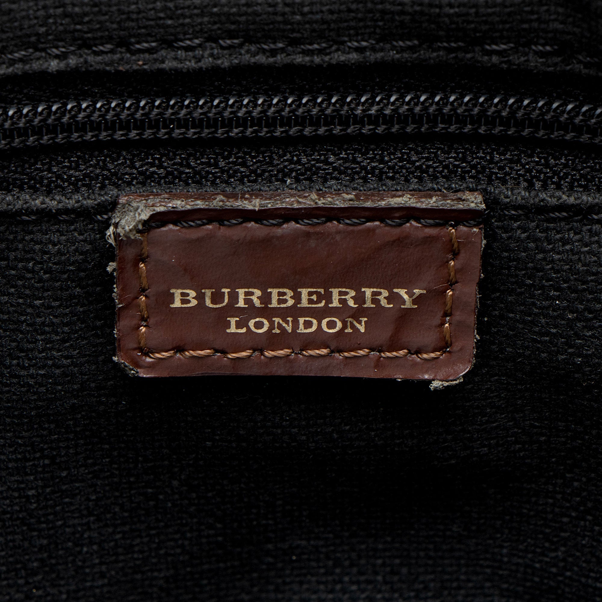 Burberry Haymarket Check Buckle Satchel