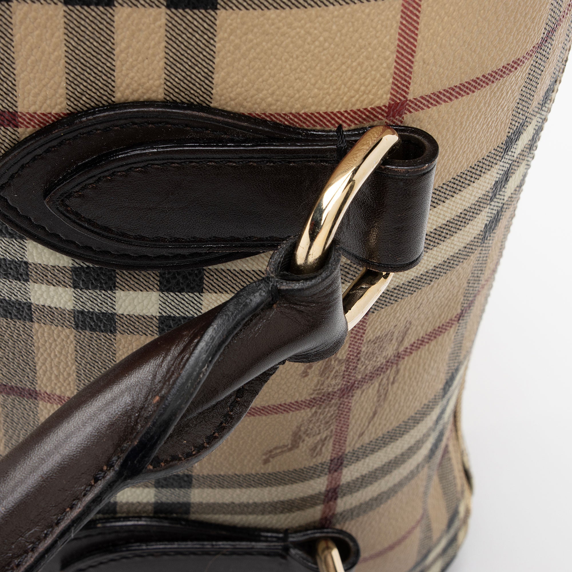 Burberry Haymarket Check Chester Medium Satchel (SHF-IgLgkf)