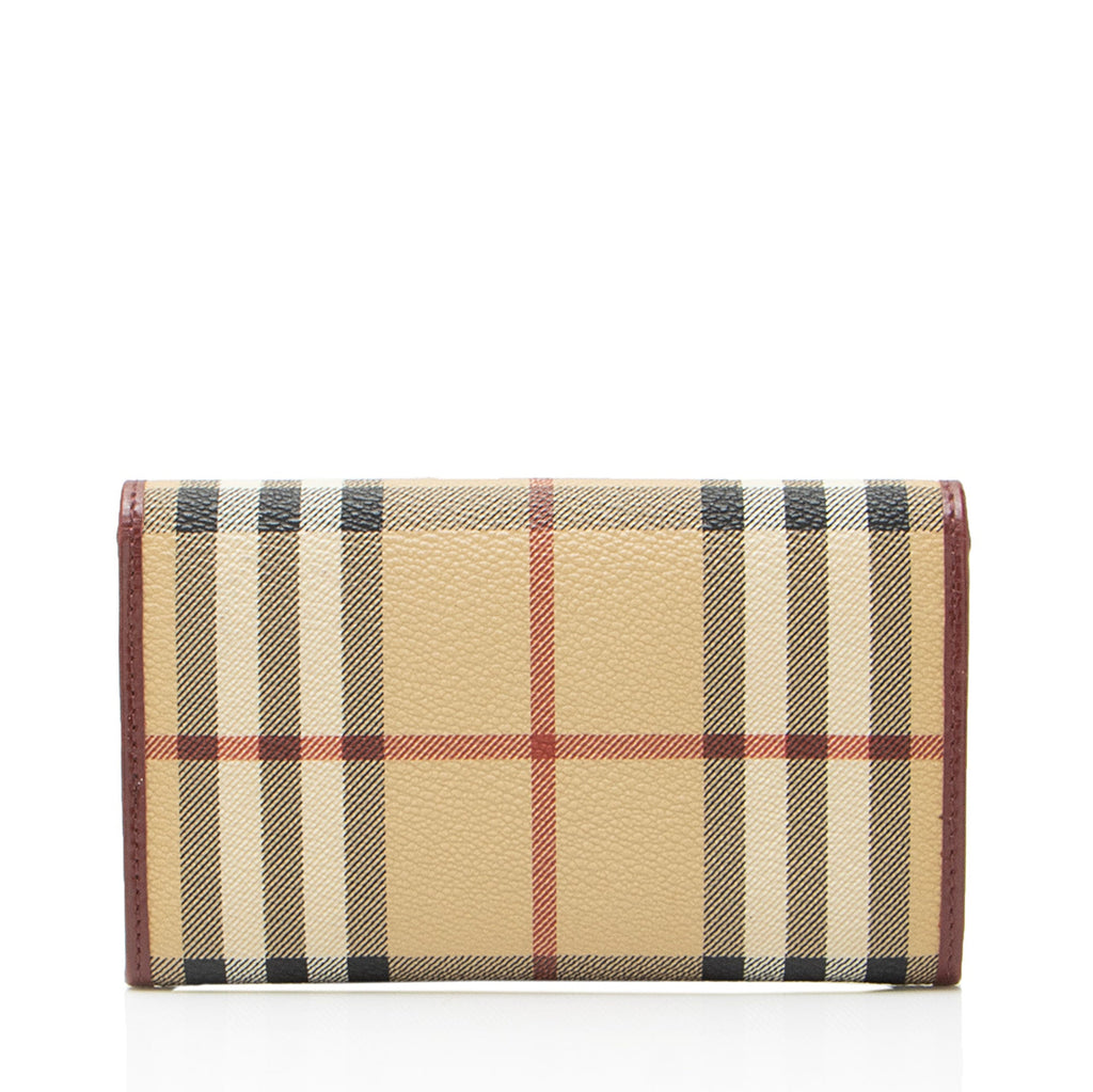 Burberry Haymarket Check Continental Wallet