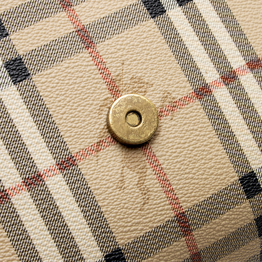 Burberry Haymarket Check Flap Messenger Bag - FINAL SALE (SHF-18819)