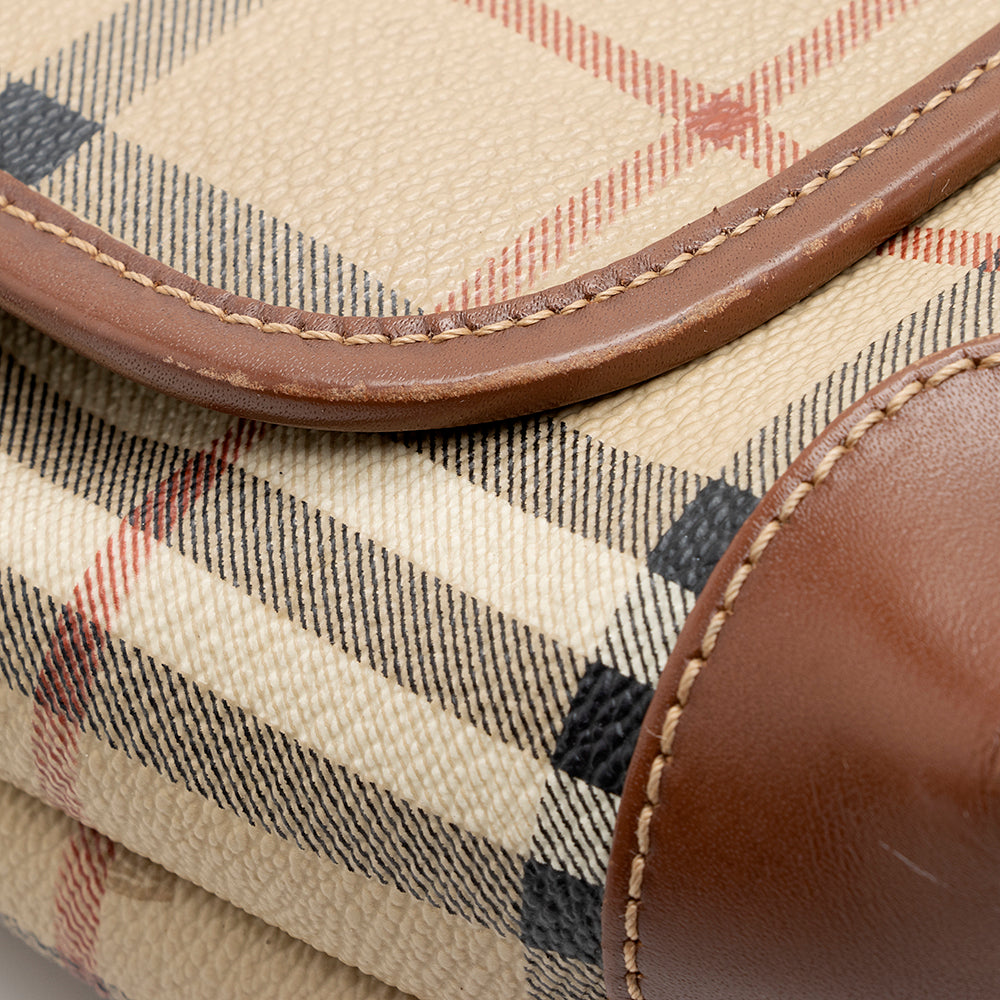 Burberry Haymarket Check Flap Messenger Bag - FINAL SALE (SHF-18819)