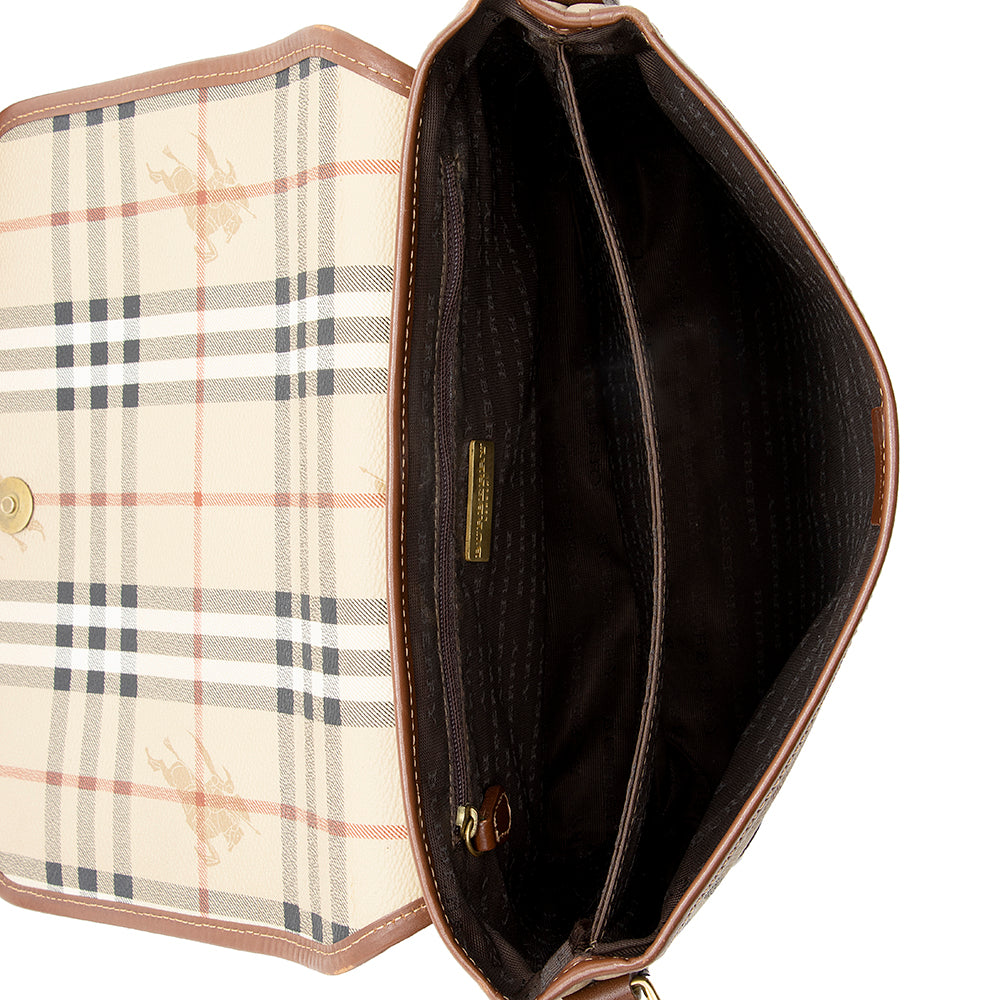 Burberry Haymarket Check Flap Messenger Bag - FINAL SALE (SHF-18819)