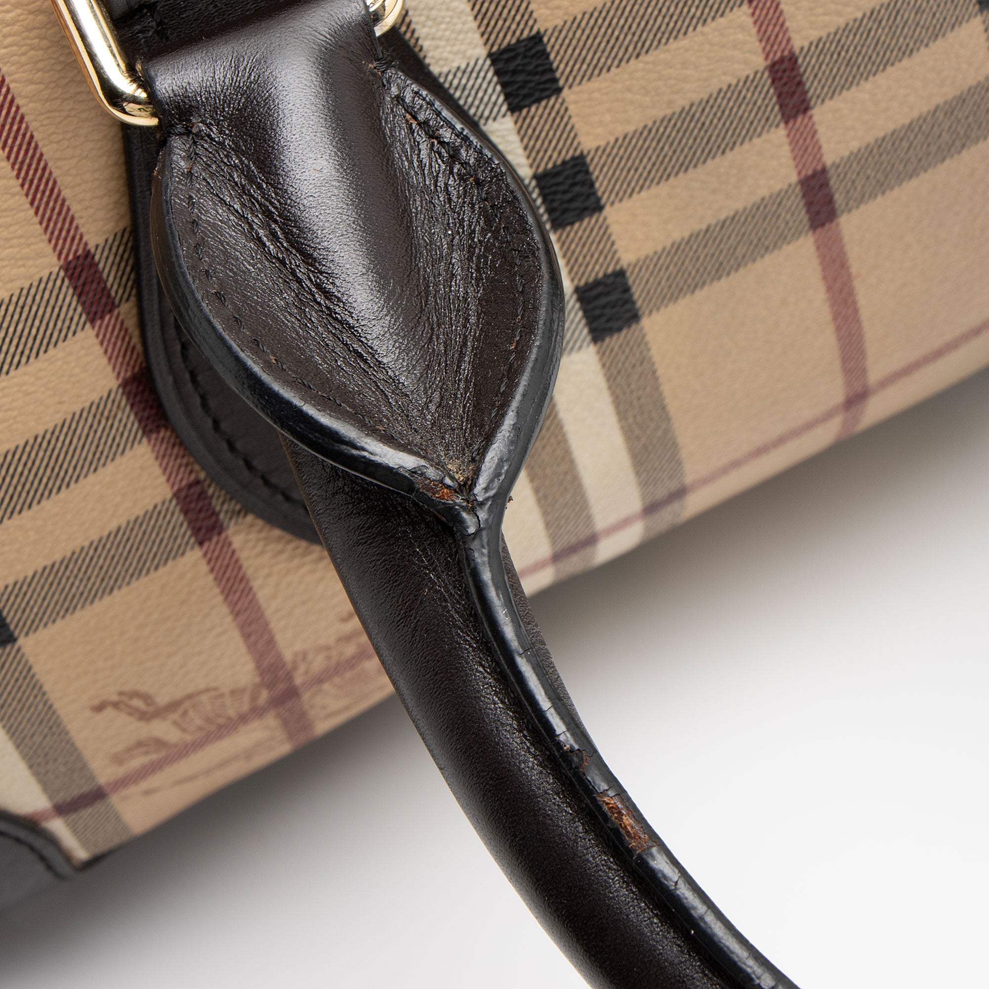 Burberry Haymarket Check Gladstone Satchel