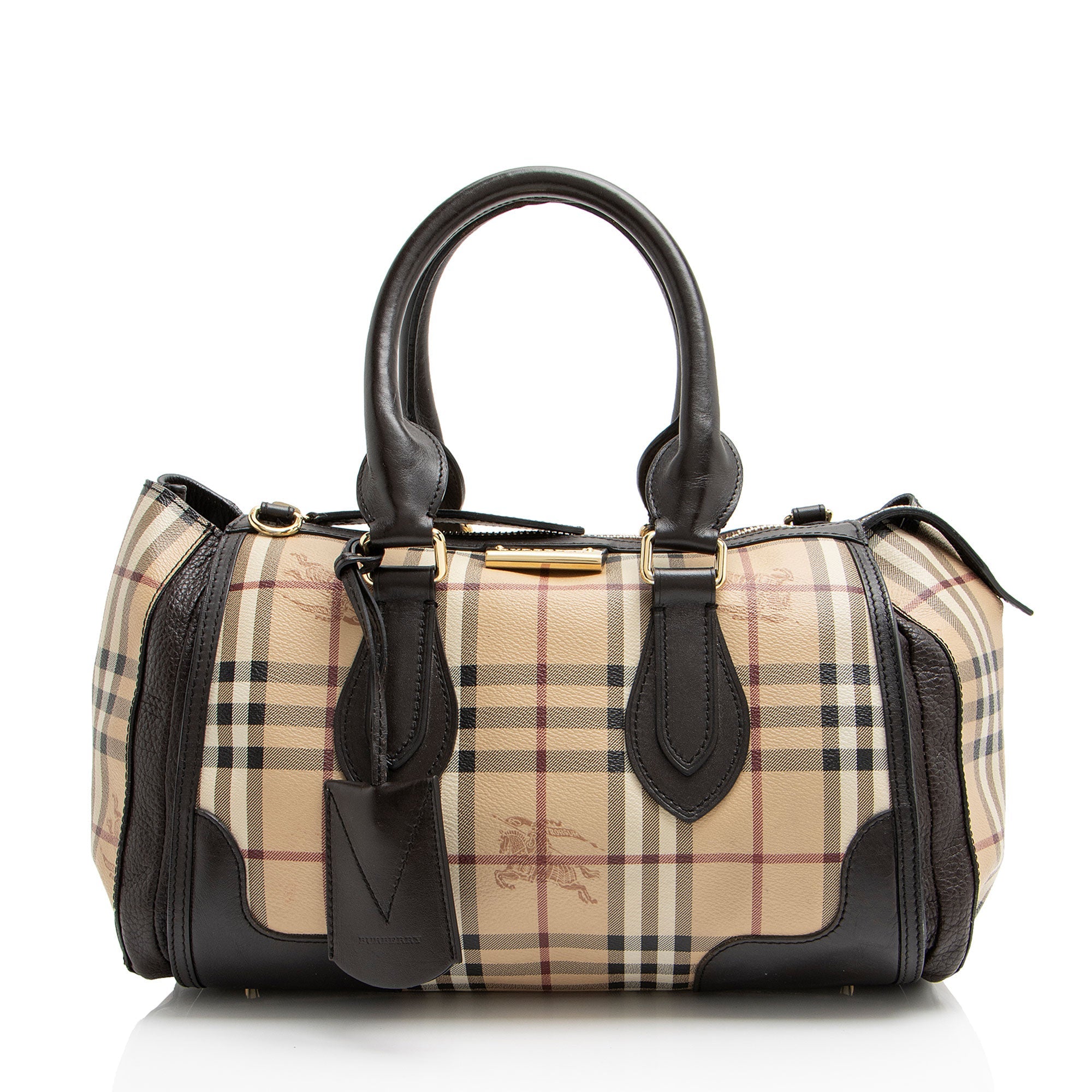 Burberry Haymarket Check Gladstone Satchel