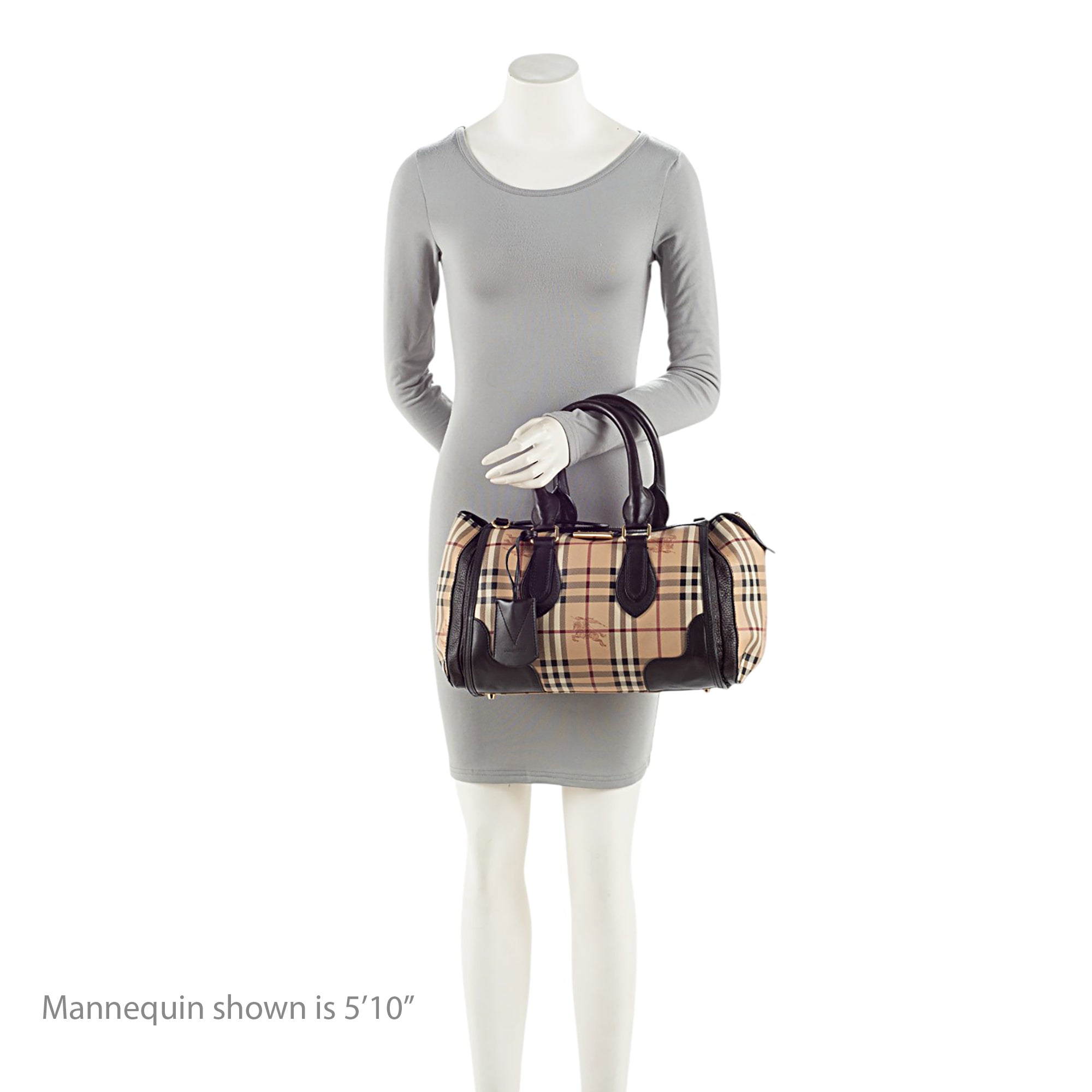 Burberry Haymarket Check Gladstone Satchel