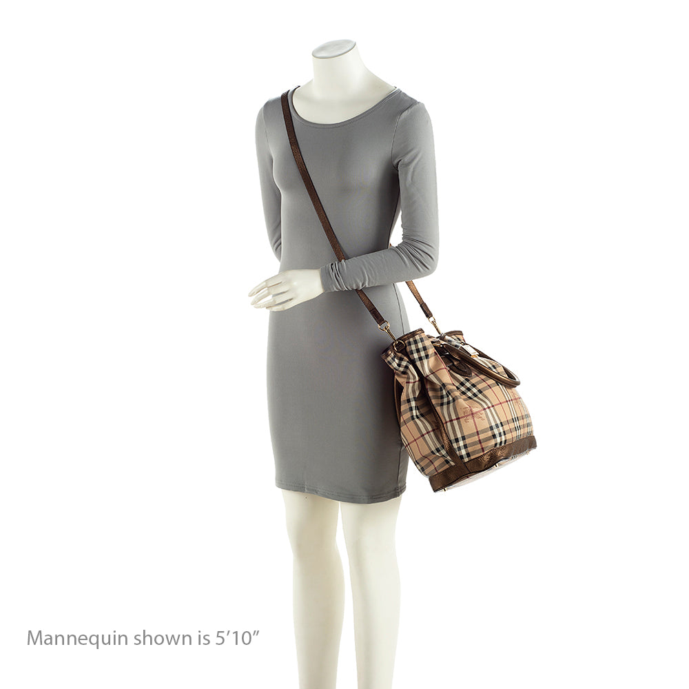 Burberry Haymarket Check Golderton Tote (SHF-19944)