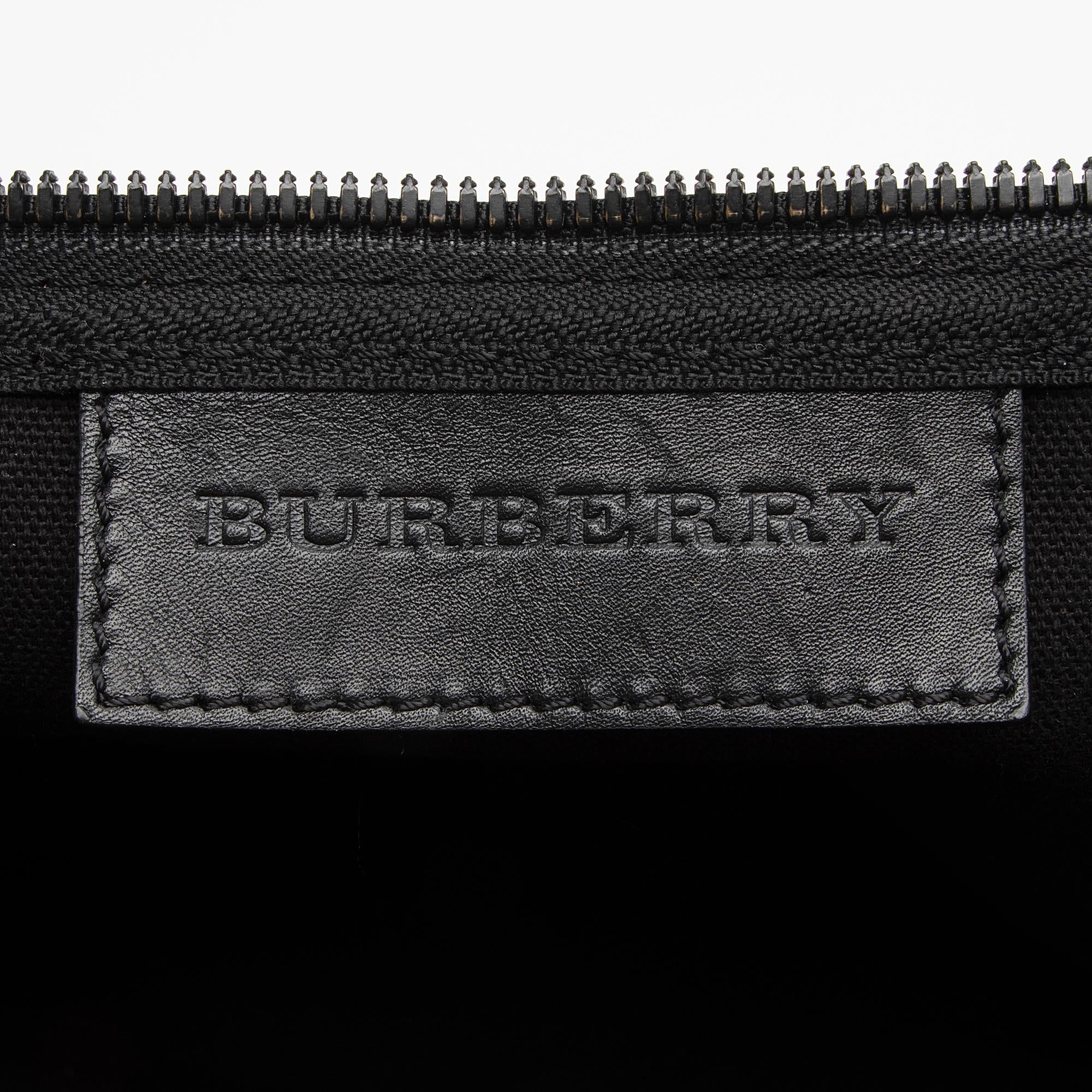 Burberry Haymarket Check Holdall Duffle Bag (SHF-htwN9P)