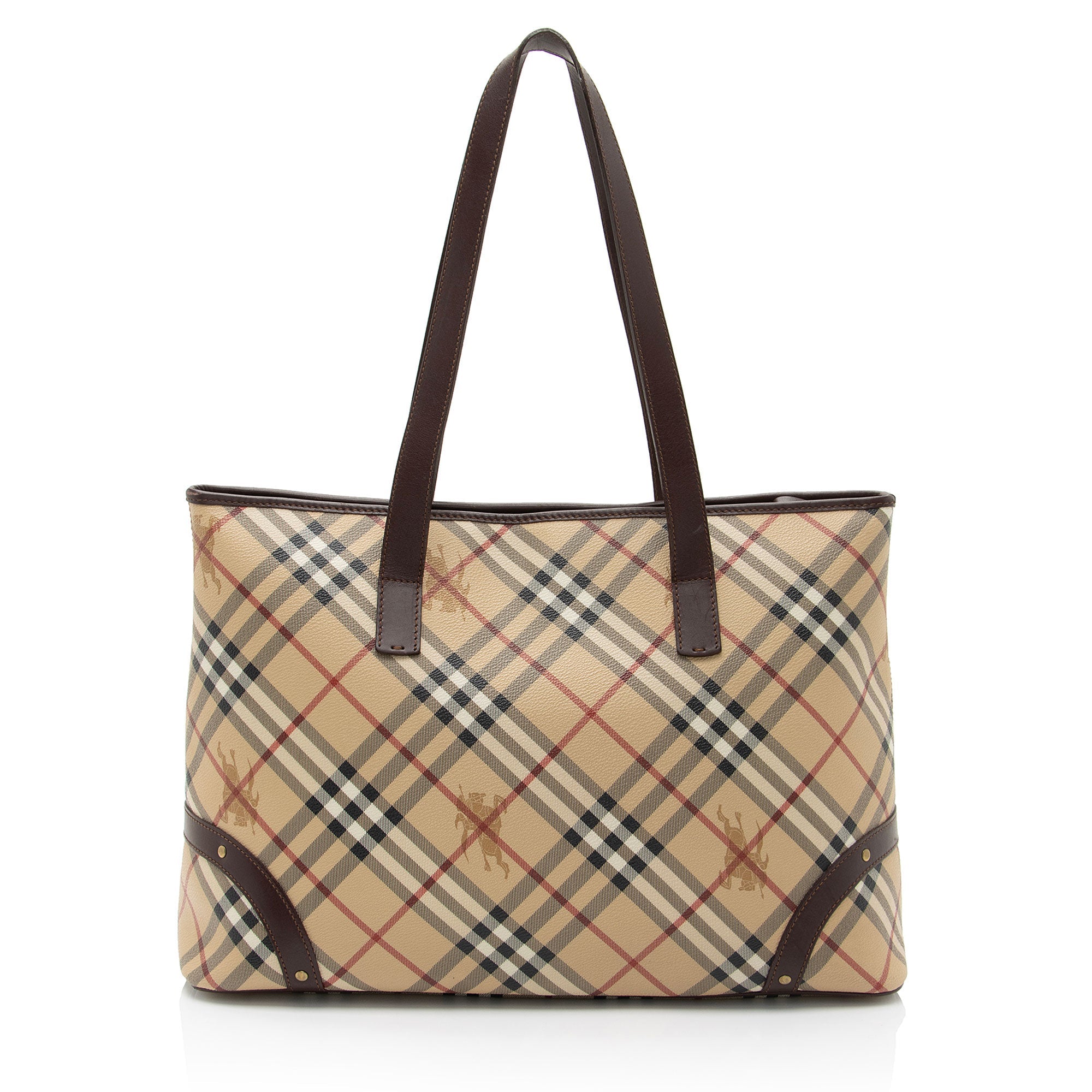 Burberry Haymarket Check Large Tote (SHF-52vZ3J)