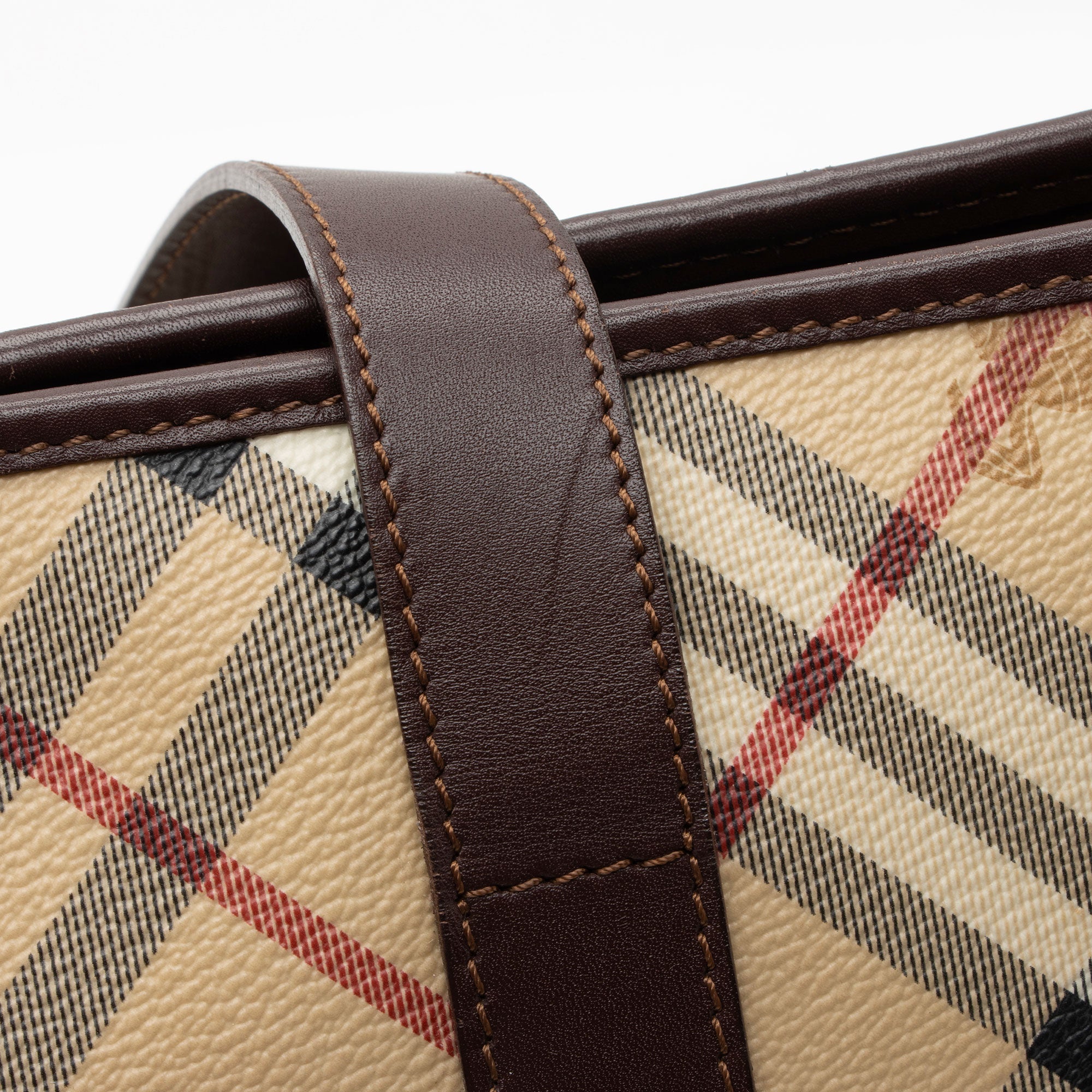 Burberry Haymarket Check Large Tote (SHF-52vZ3J)