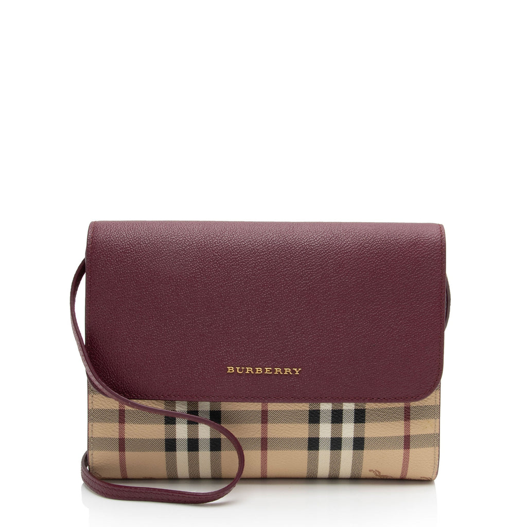 Burberry Haymarket Check Loxley Crossbody (SHF-Cb6iS2)