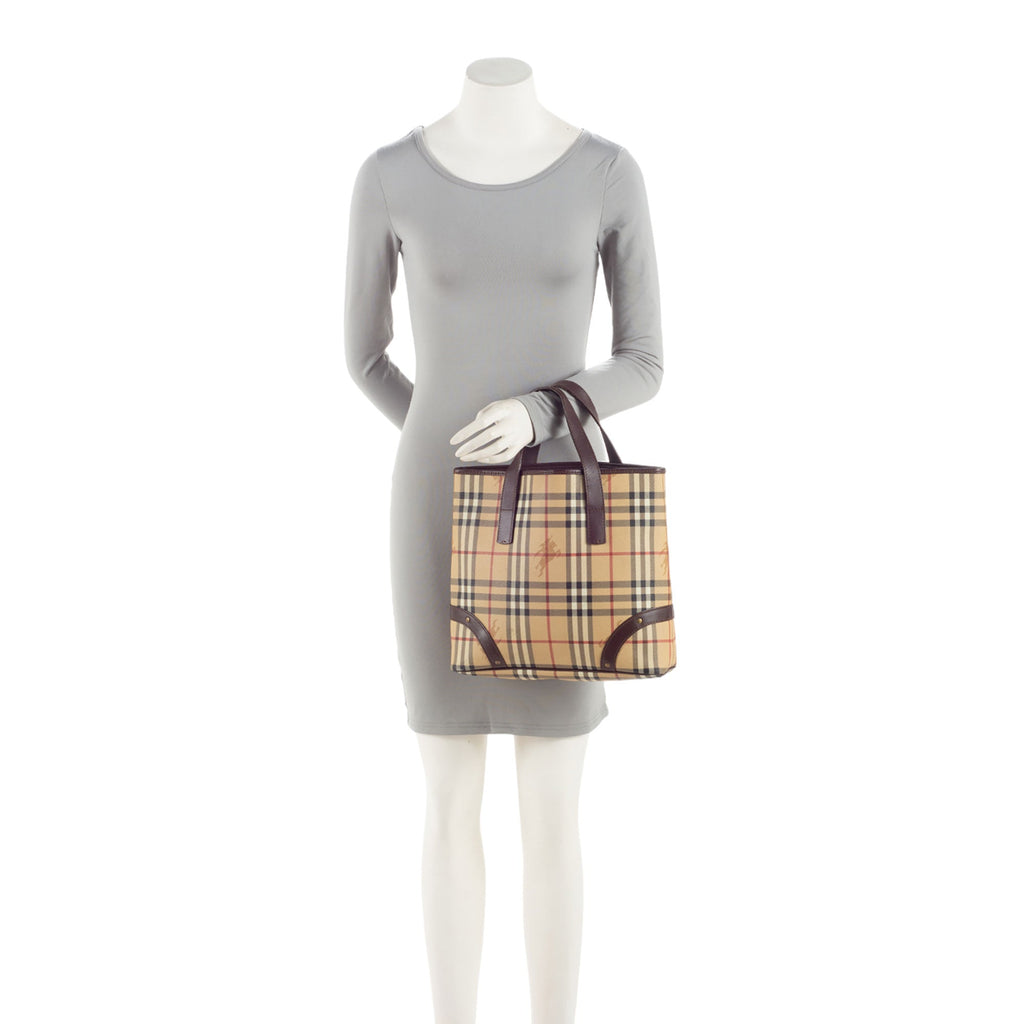 Burberry Haymarket Check Medium Tote (SHF-KA8pBF)