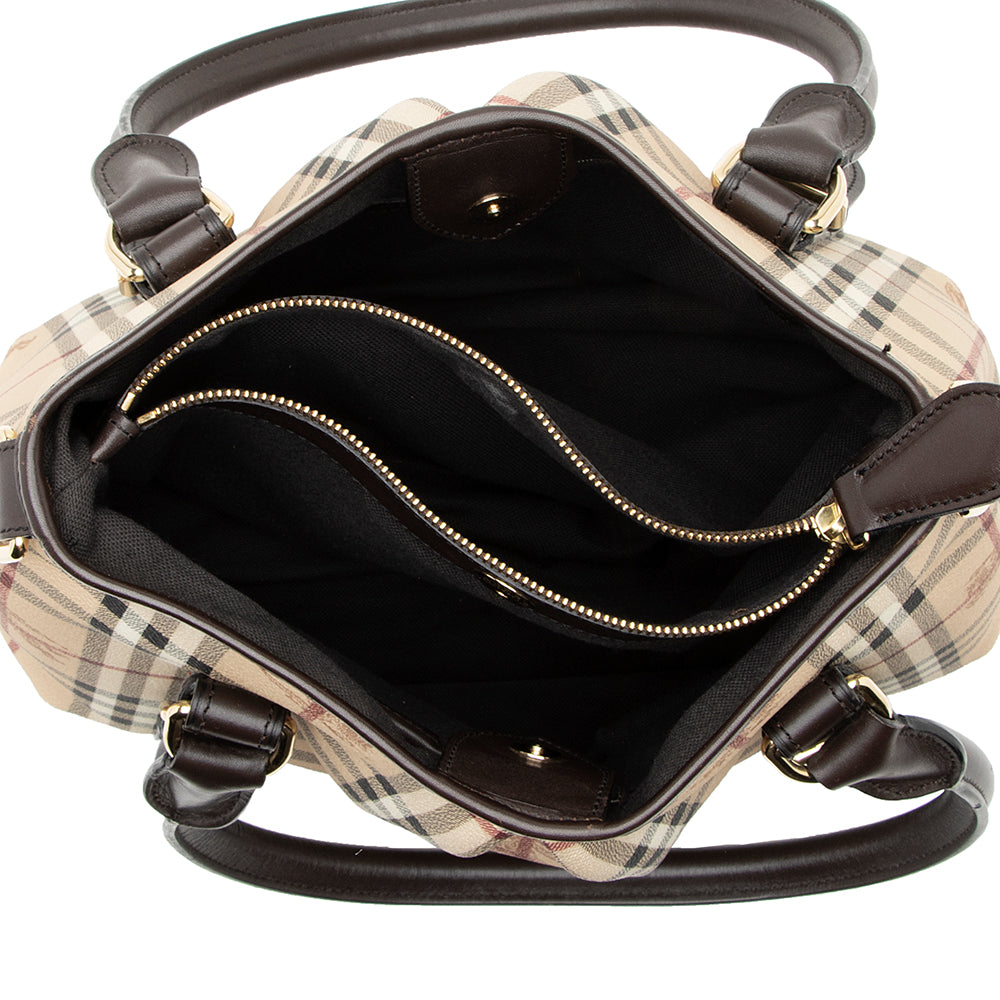 Burberry Haymarket Check Northfield Satchel (SHF-21398)
